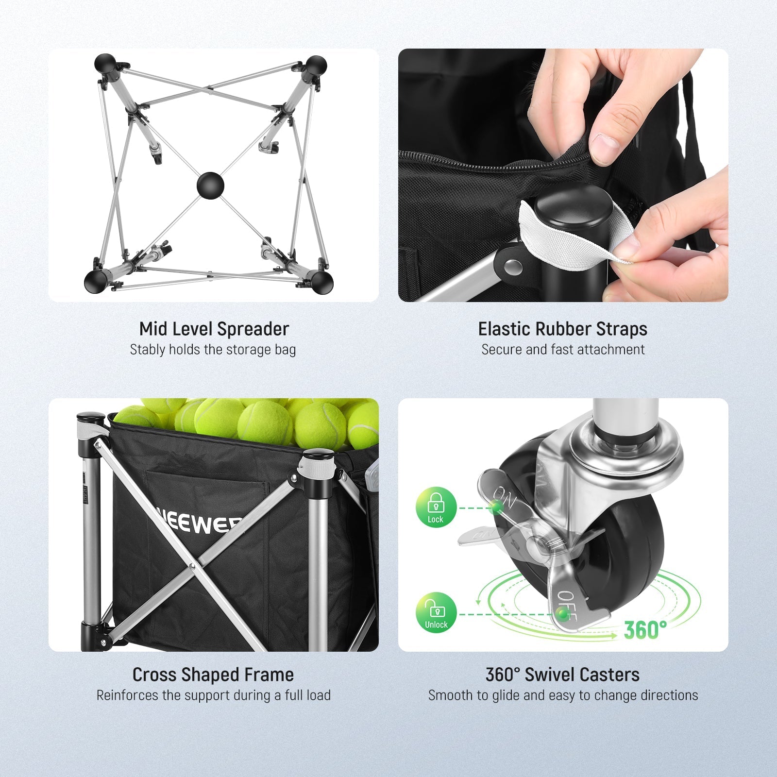 NEEWER TB02X Tennis Ball Hopper