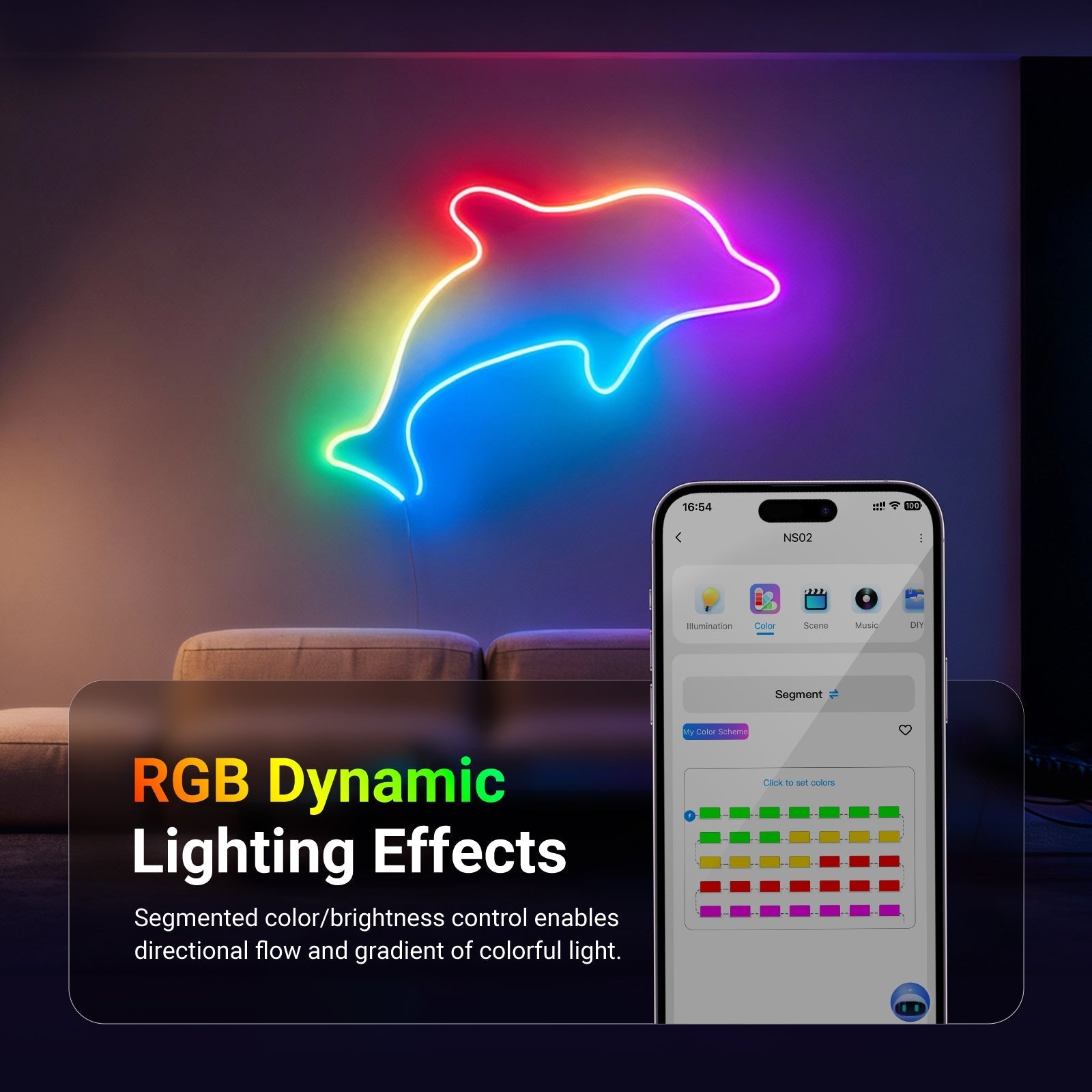NEEWER NS02 Side Lit RGB LED Strip Light