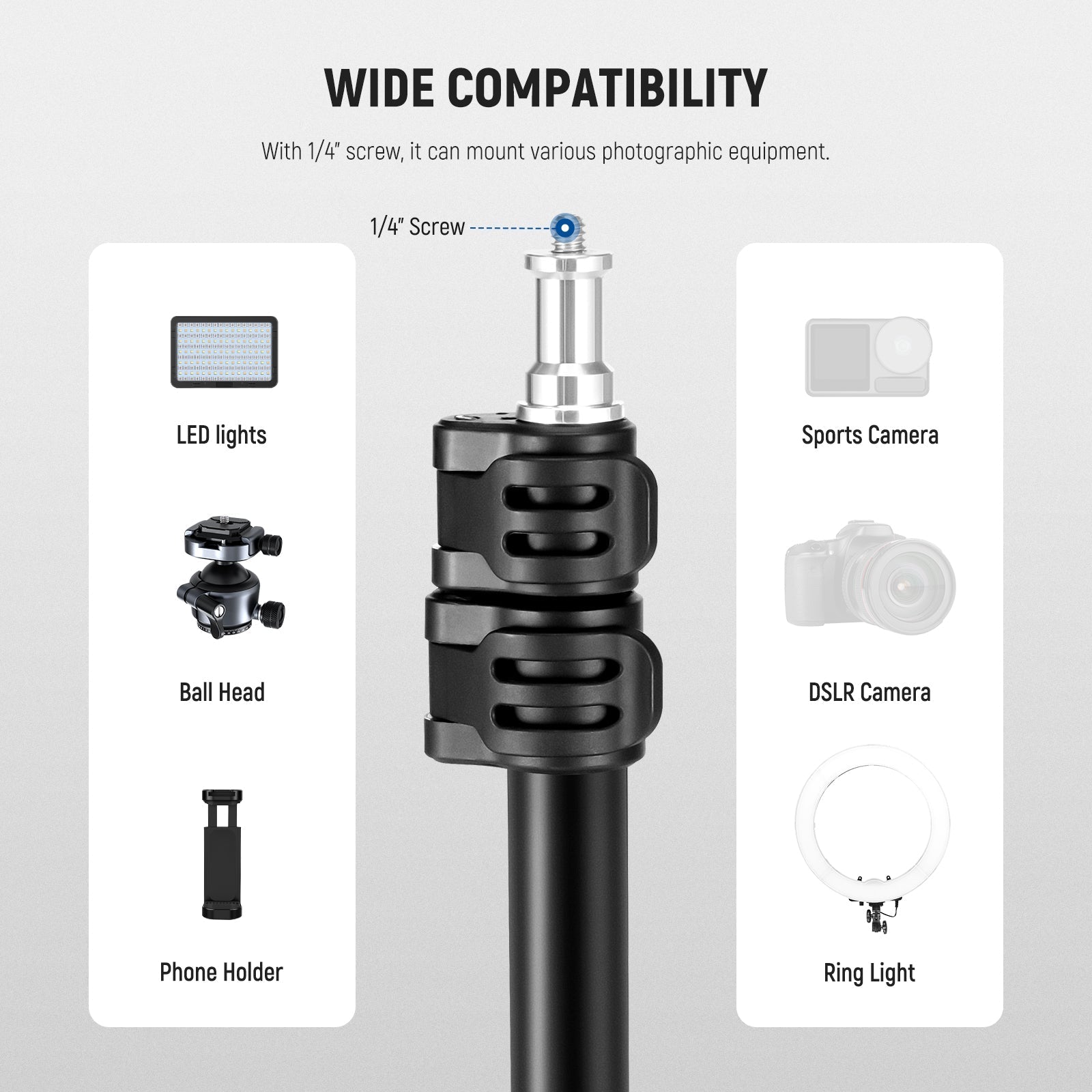 NEEWER ST195 195cm Portable Photography Light Stand