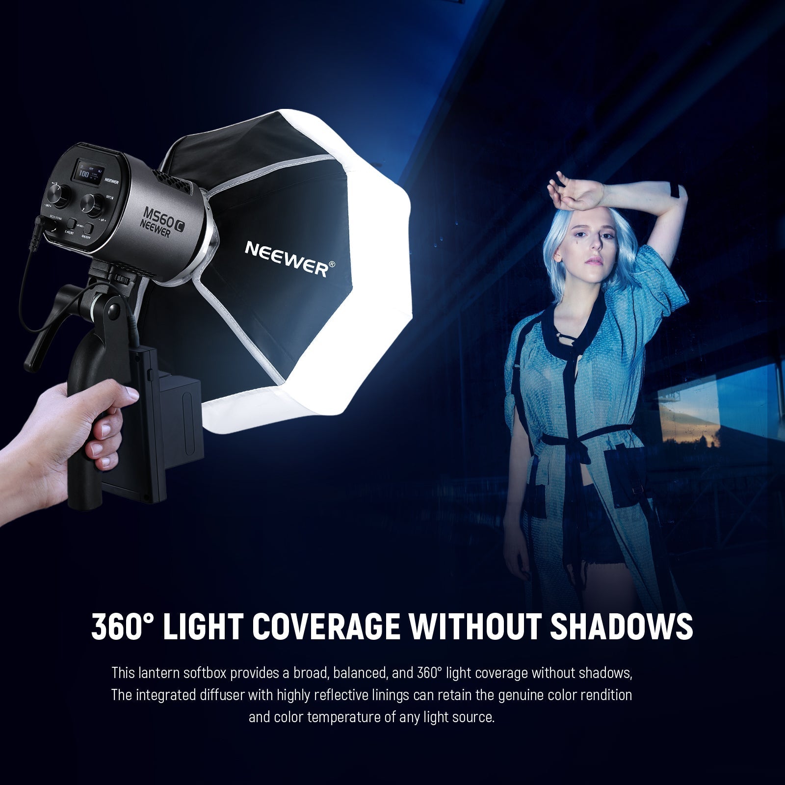 NEEWER NS6L Lantern Softbox with NEEWER Mount