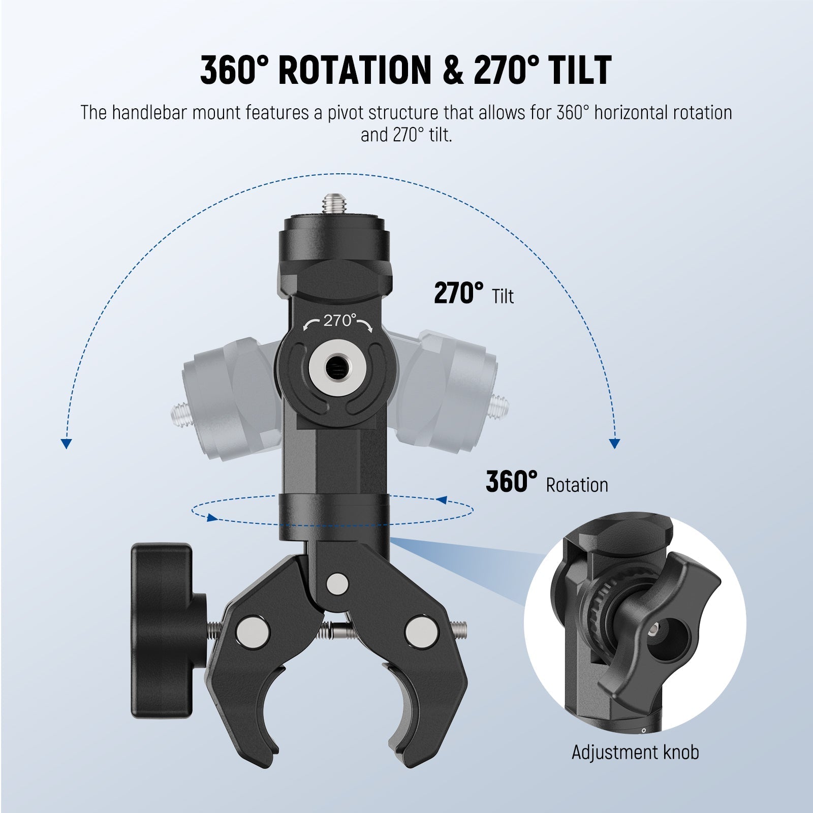 NEEWER CA161 Motorcycle Action Camera Clamp Mount