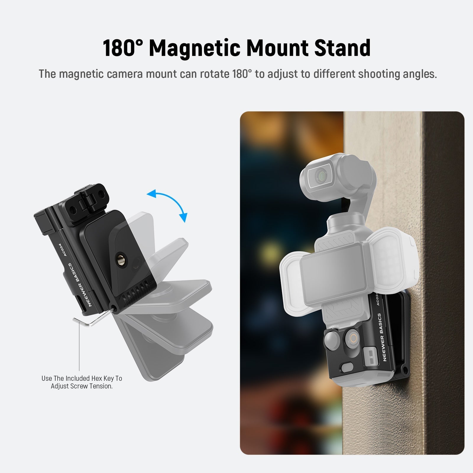 NEEWER BASICS AC024 Magnetic Camera Mount Stand For DJI Osmo Pocket 3