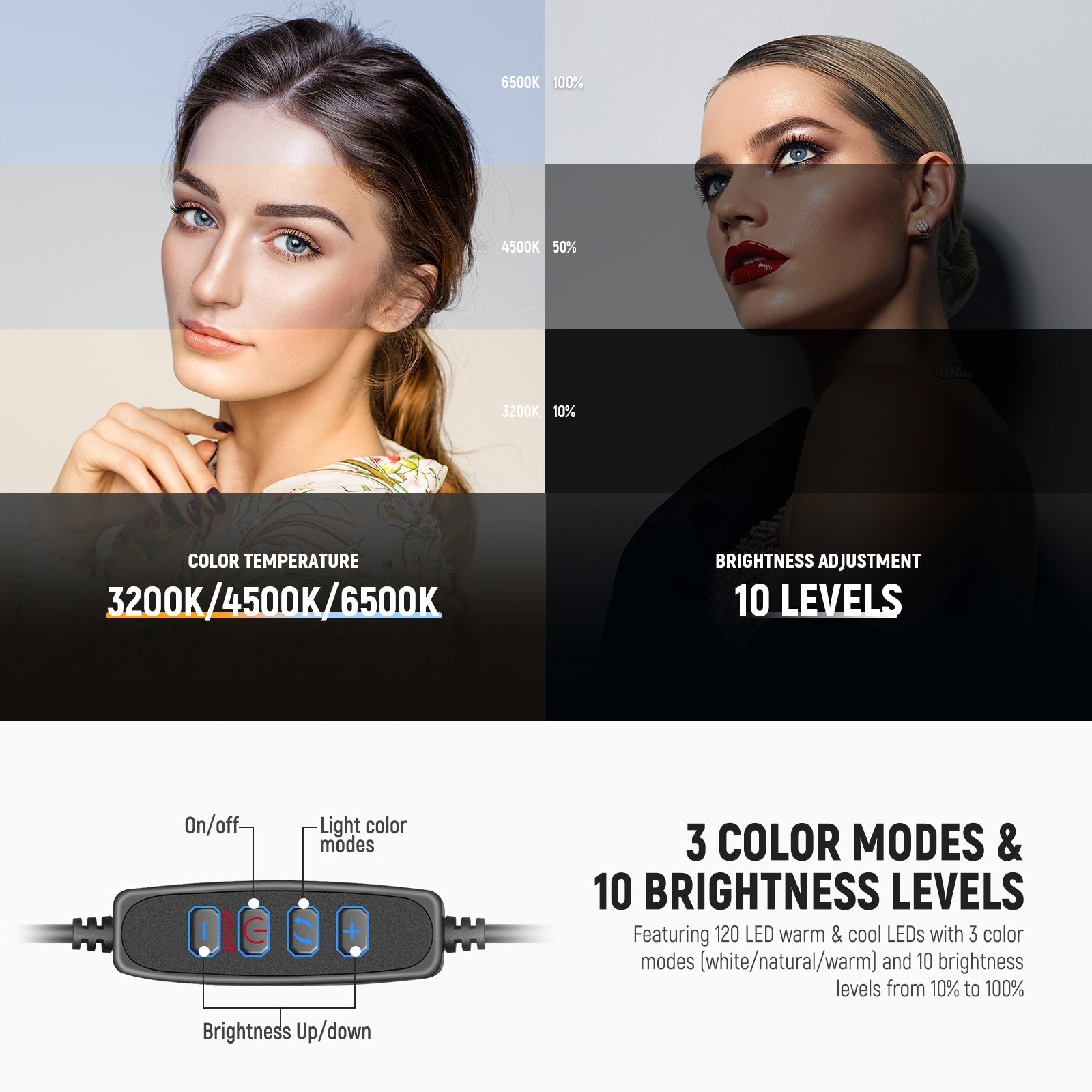 NEEWER BASICS R11 10" Selfie Ring Light
