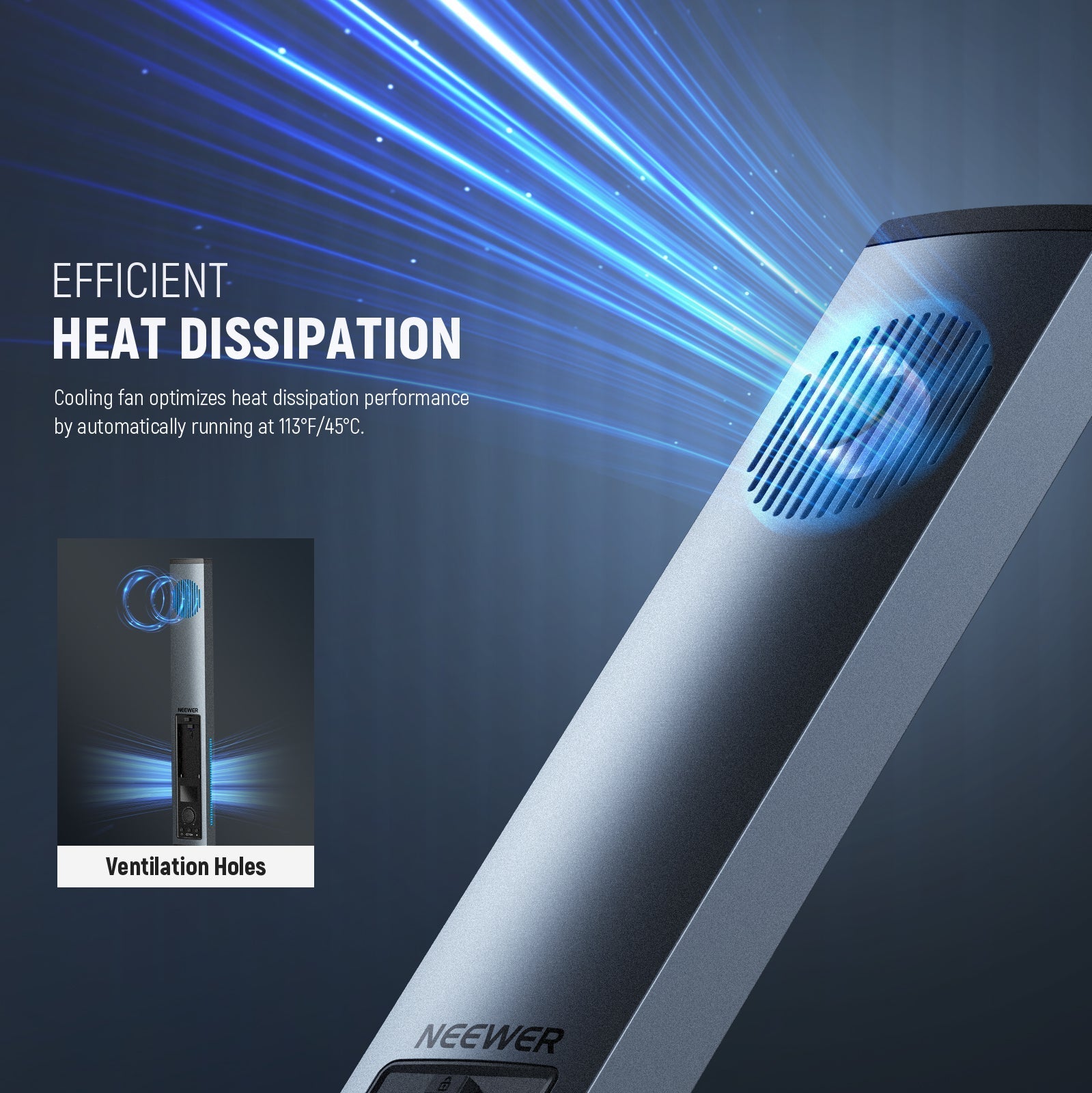 NEEWER BH20B Ultra Upgraded 40W LED Video Light Stick Kit