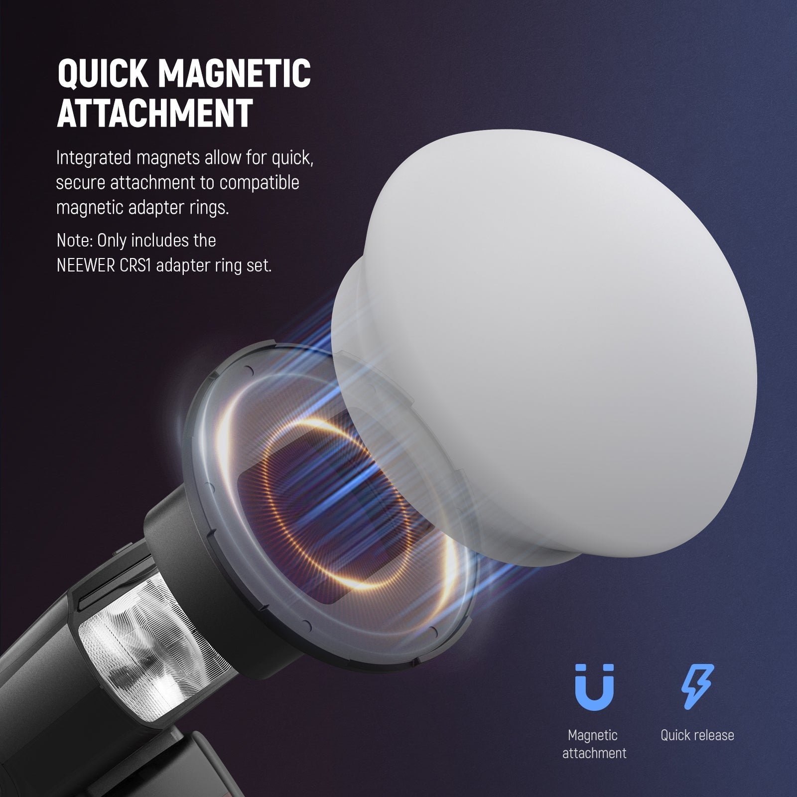 NEEWER CRS13/CRS14 Flash Magnetic Adapter Ring