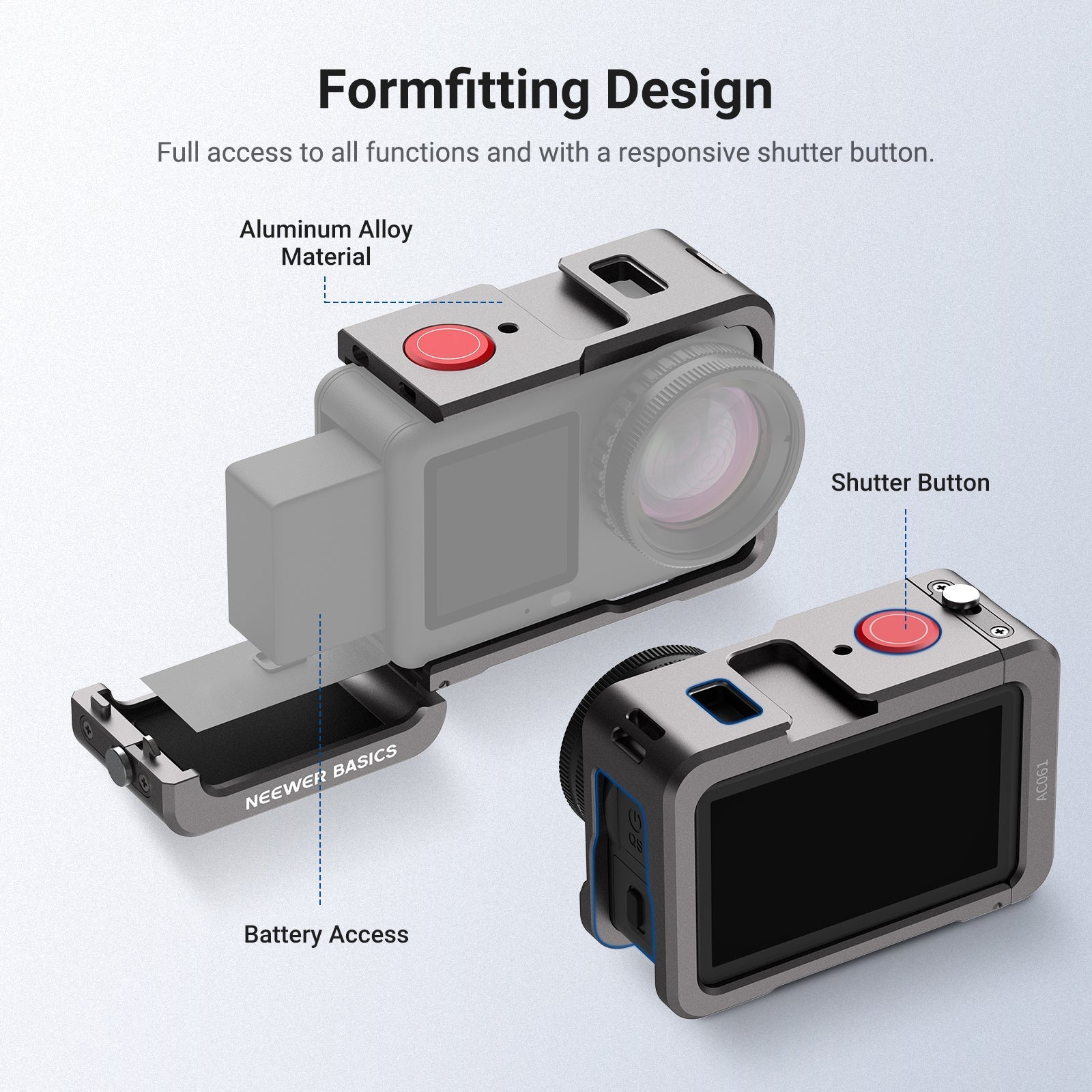 NEEWER BASICS AC061 Camera Cage Compatible with DJI Osmo Action 6