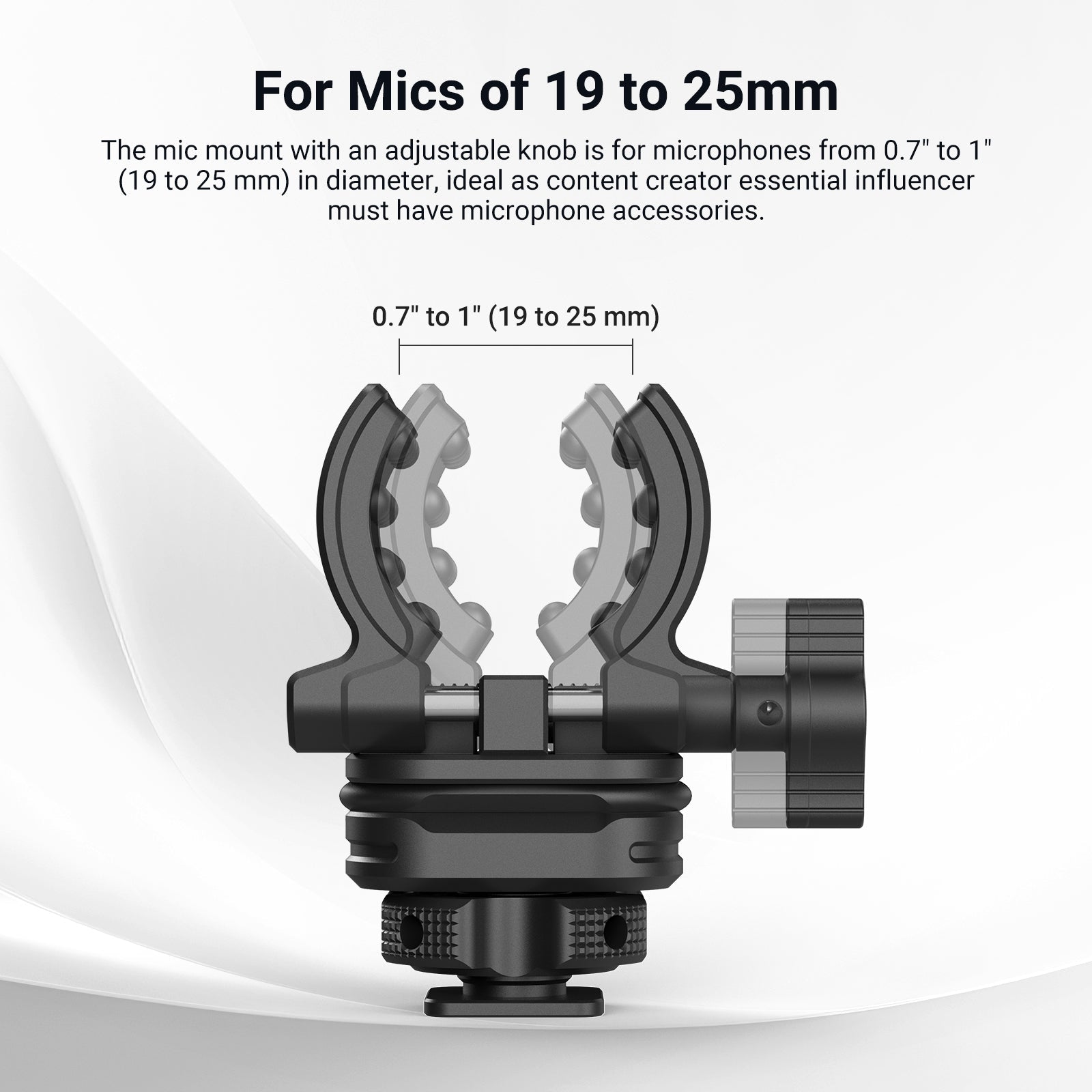 NEEWER MH3 Microphone Holder with Cold Shoe Adapter