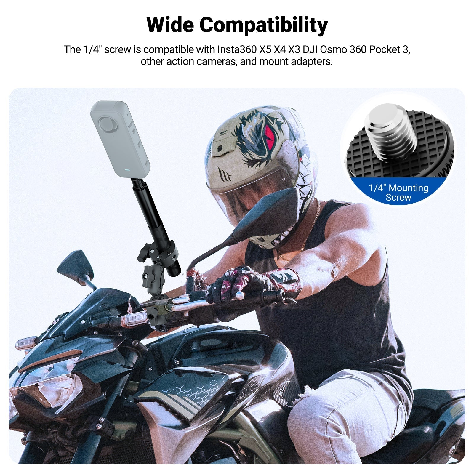 NEEWER BASICS GP-32 Motorcycle Mount Accessories Kit