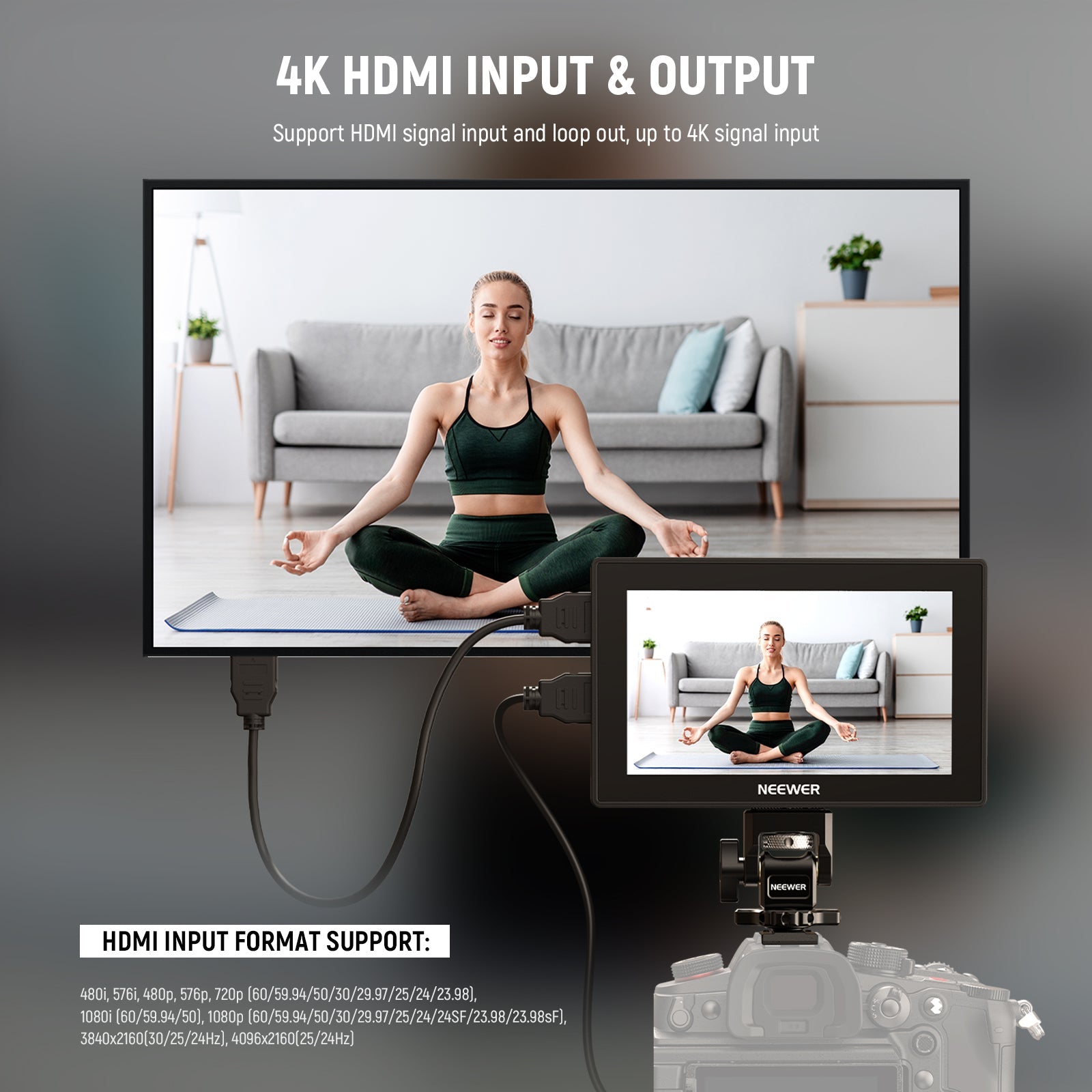 NEEWER F500 PRO LED 5.5" Camera Touch Screen Monitor