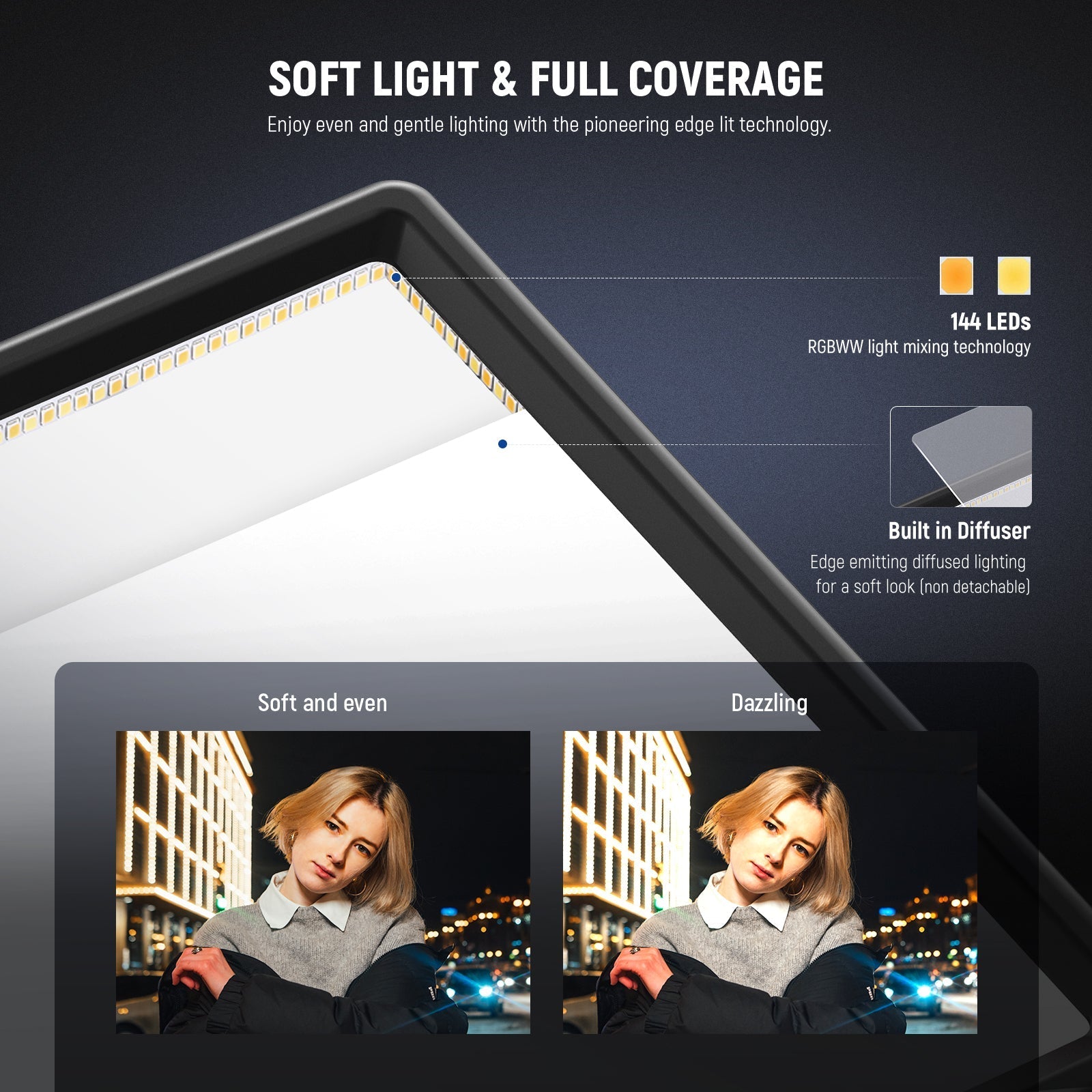 NEEWER NL-192AI Bi-Color LED Panel Light
