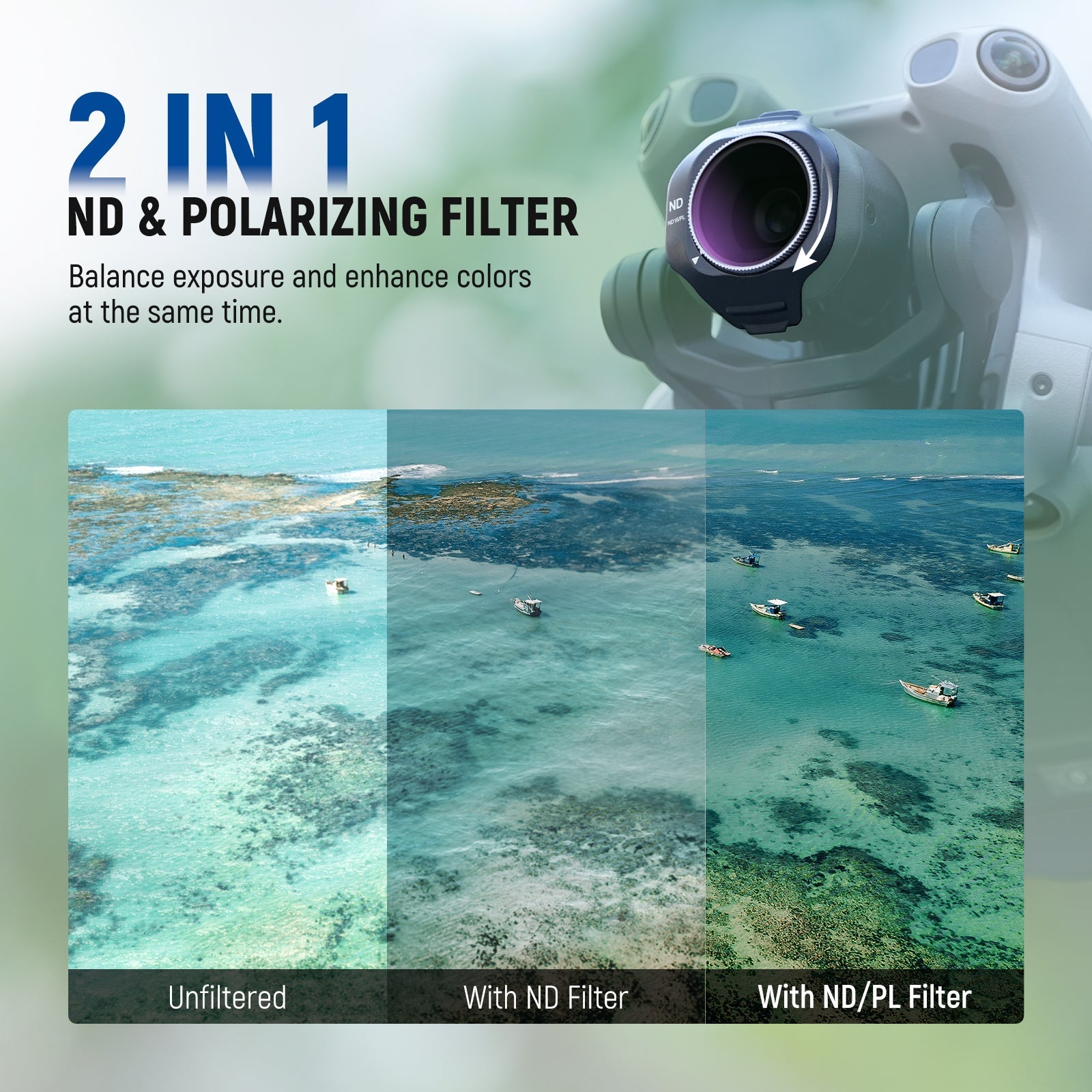 NEEWER Filter Set Compatible with DJI Mini 5 Pro Drone