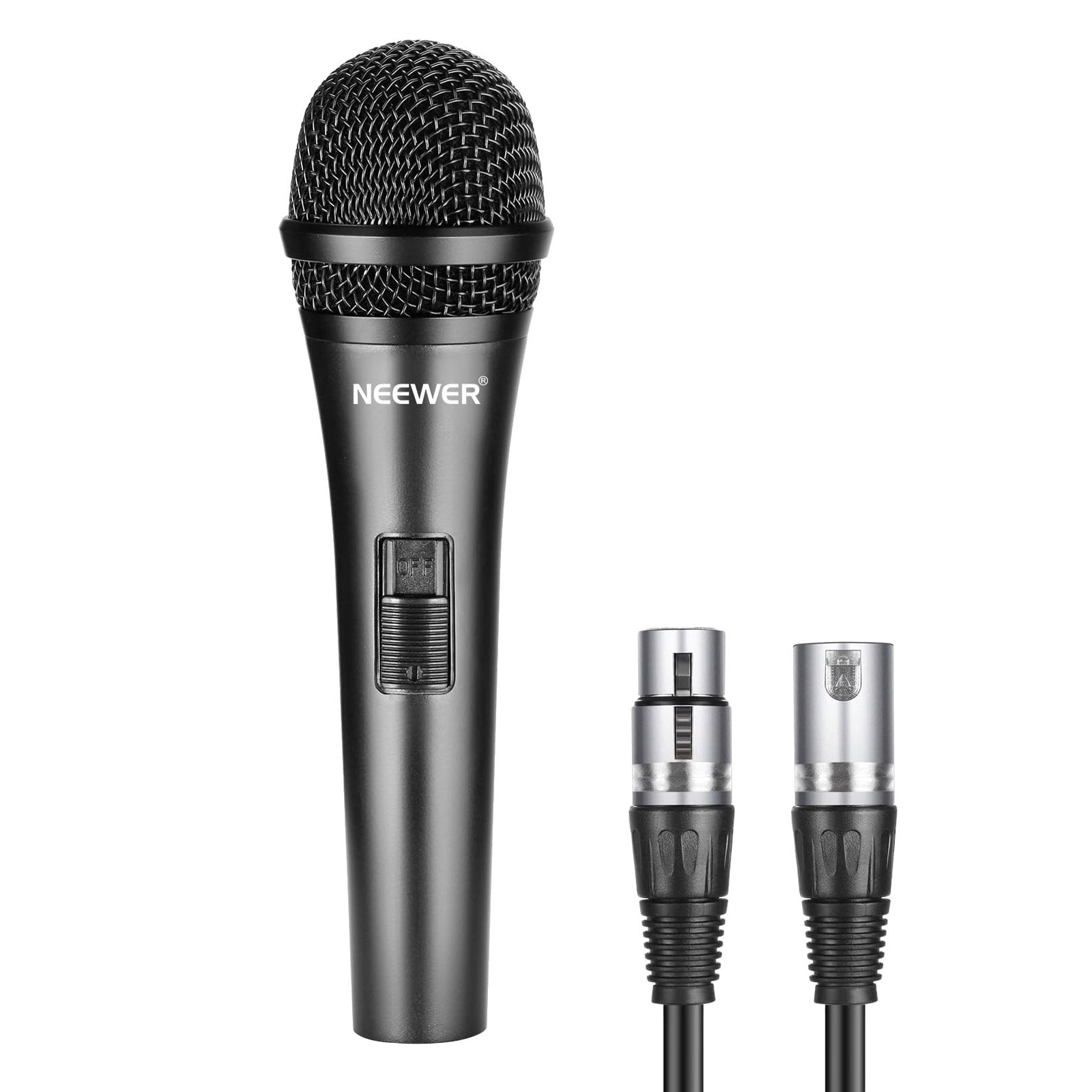NEEWER NW-040 Cardioid Dynamic Microphone with Cable (Black)