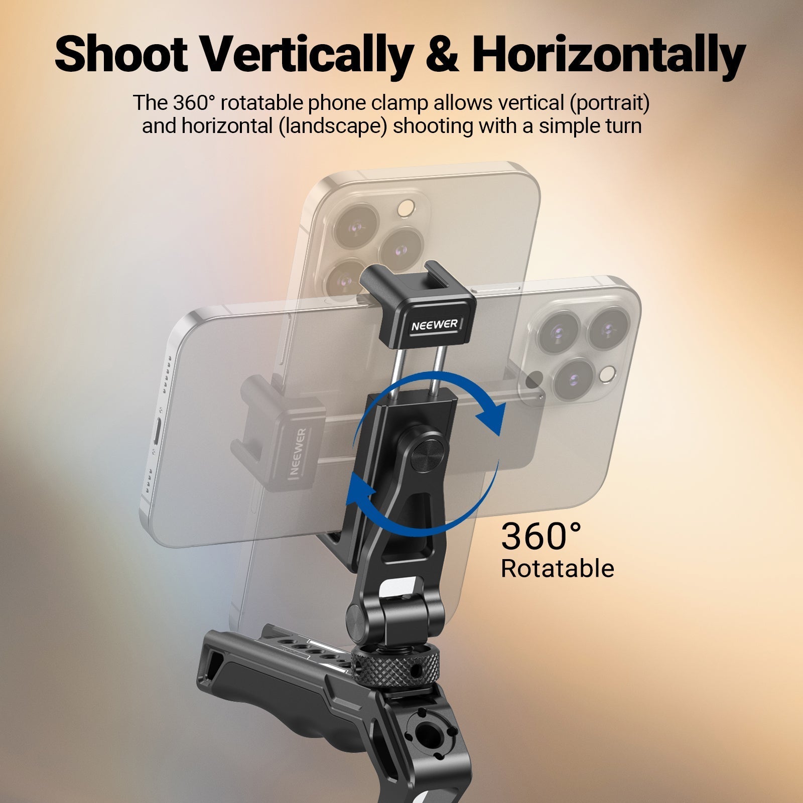 NEEWER GA010 Phone Tripod Mount For DJI RS 2 RSC 2 RS 3 Pro