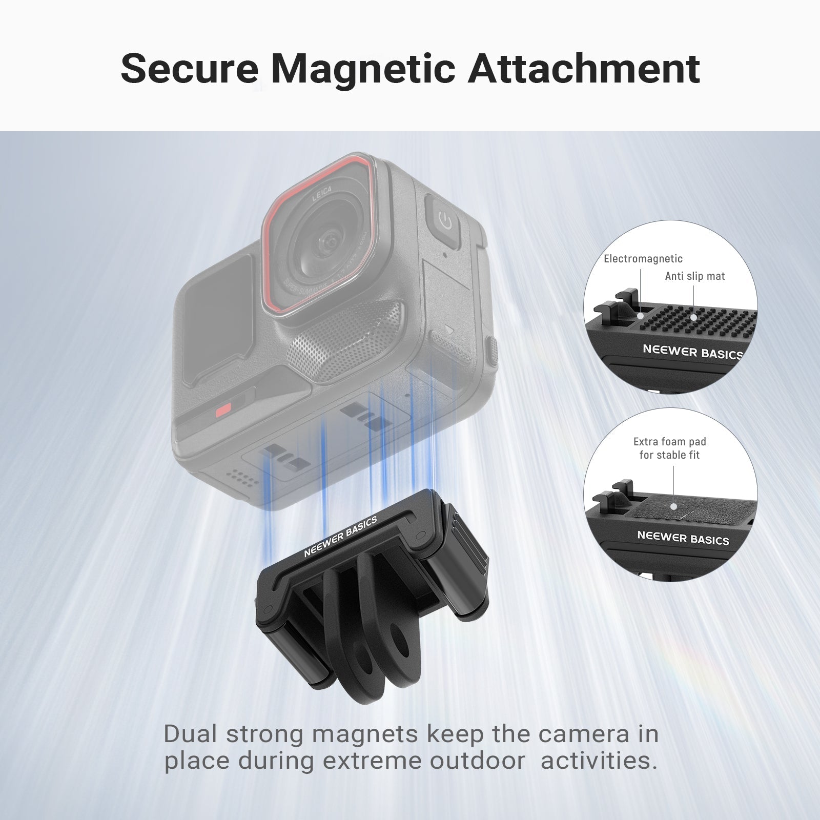 NEEWER BASICS DP05 Magnetic Mount For Insta360 Ace Pro 2/Ace Pro/X5
