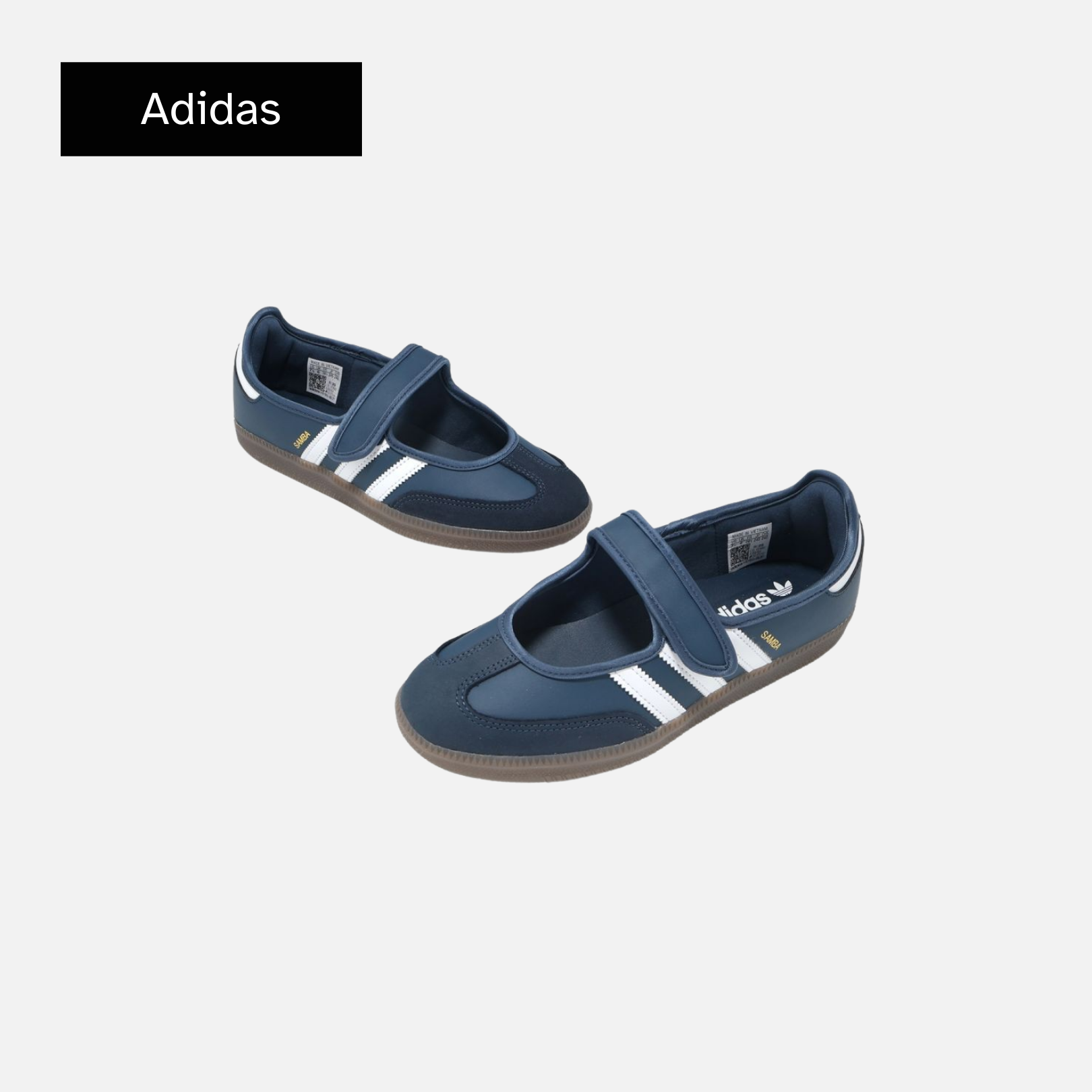 adidas Wmns Samba Mary Jane 'Crew Navy White Gold Metallic'