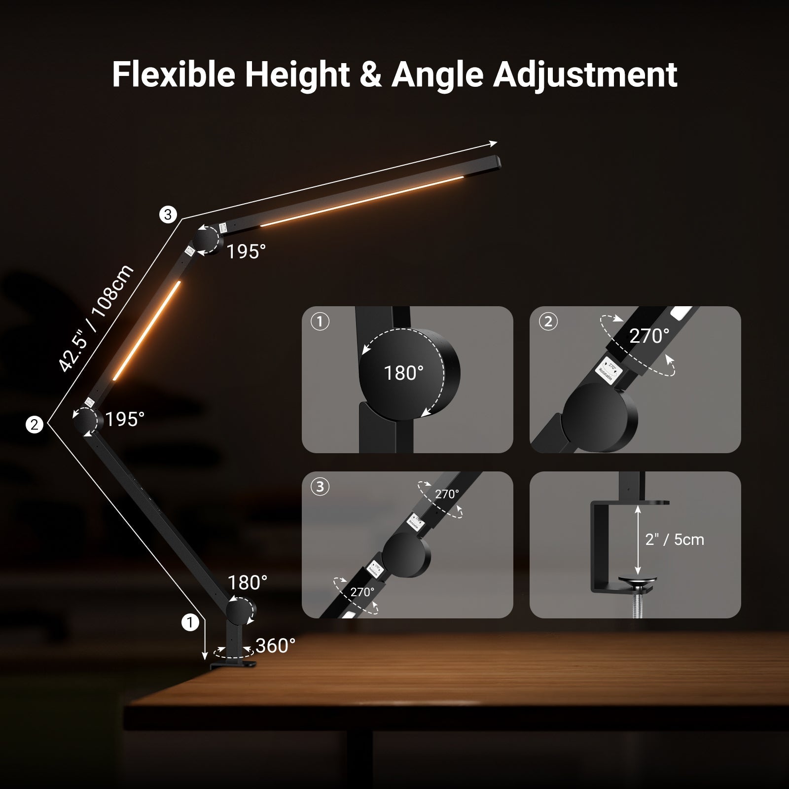 NEEWER BASICS ME-DL02 12W Clip On LED Lamp