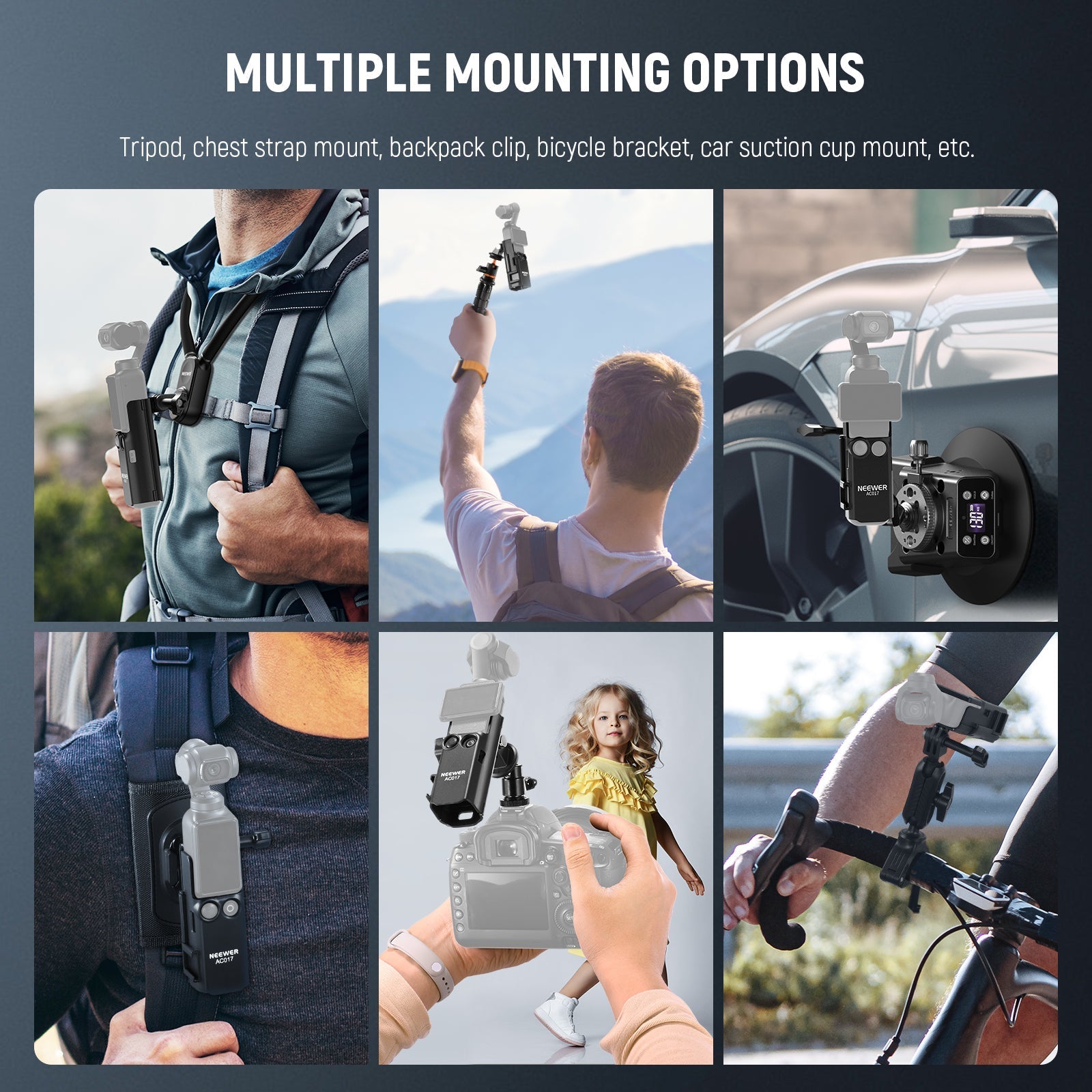 NEEWER BASICS AC017 Extension Adapter Bracket For DJI Osmo Pocket 3