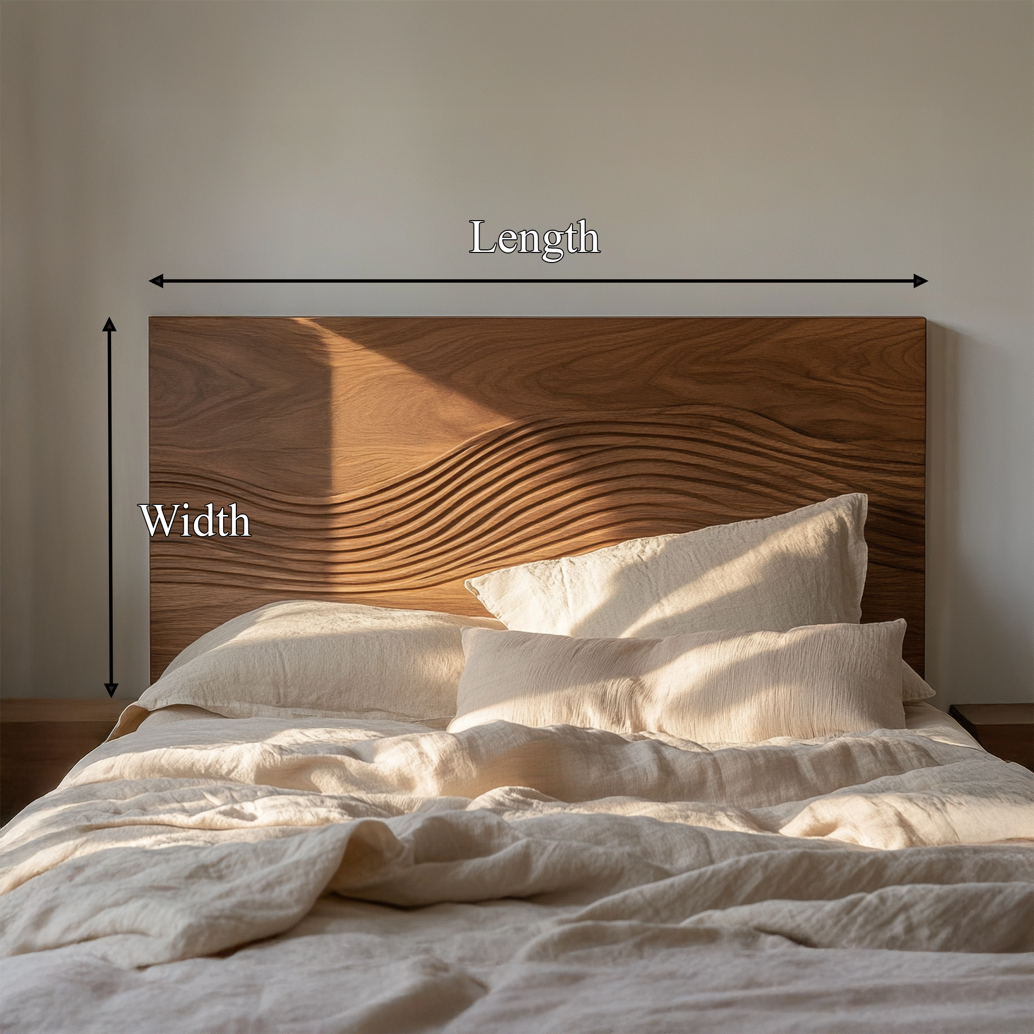 Rustic Sculptural Artistic Headboard For Bedroom Or Personal Space