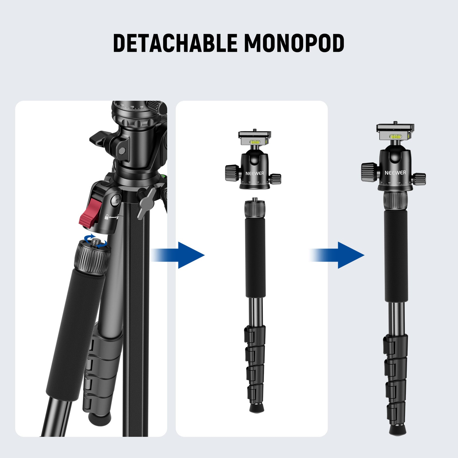 NEEWER BASICS TP66 64.5"/164cm Horizontal Overhead Tripod