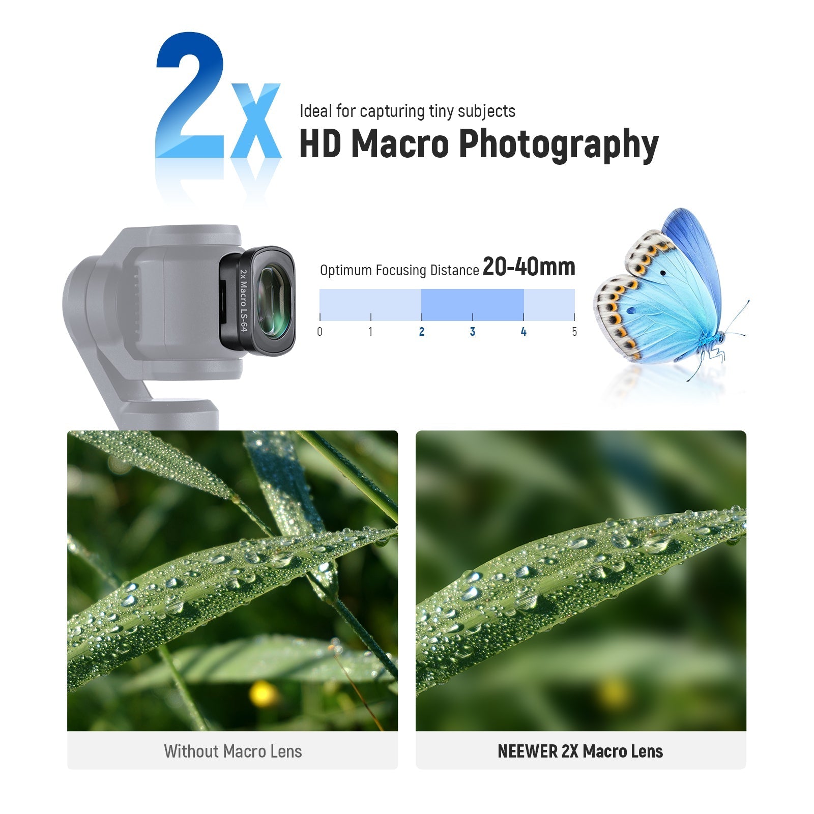 NEEWER FL-B16 Filter & Lens Set for DJI Osmo Pocket 3 / Pocket 4 & Xtra Muse