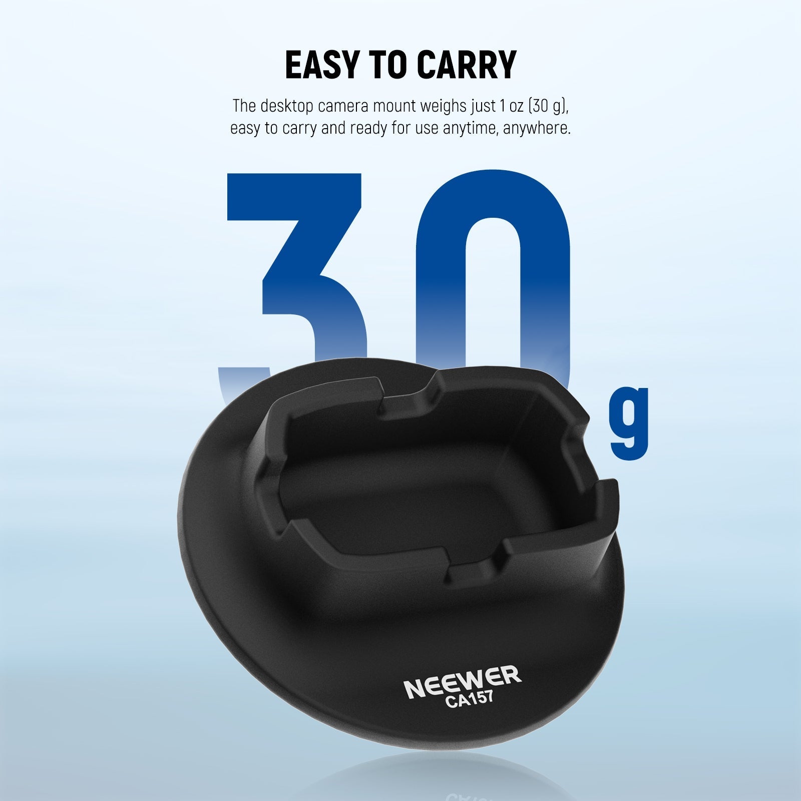 NEEWER CA157 Desktop Car Mount Silicone Base for Insta360 X5/X4