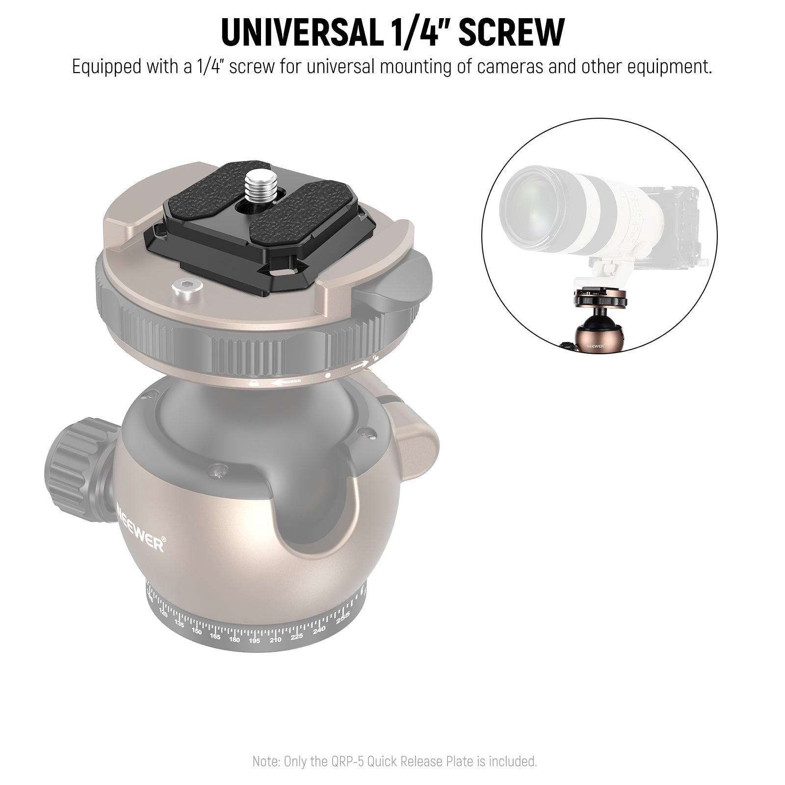 NEEWER QPR-5 2 Pack Arca Type Quick Release Plate