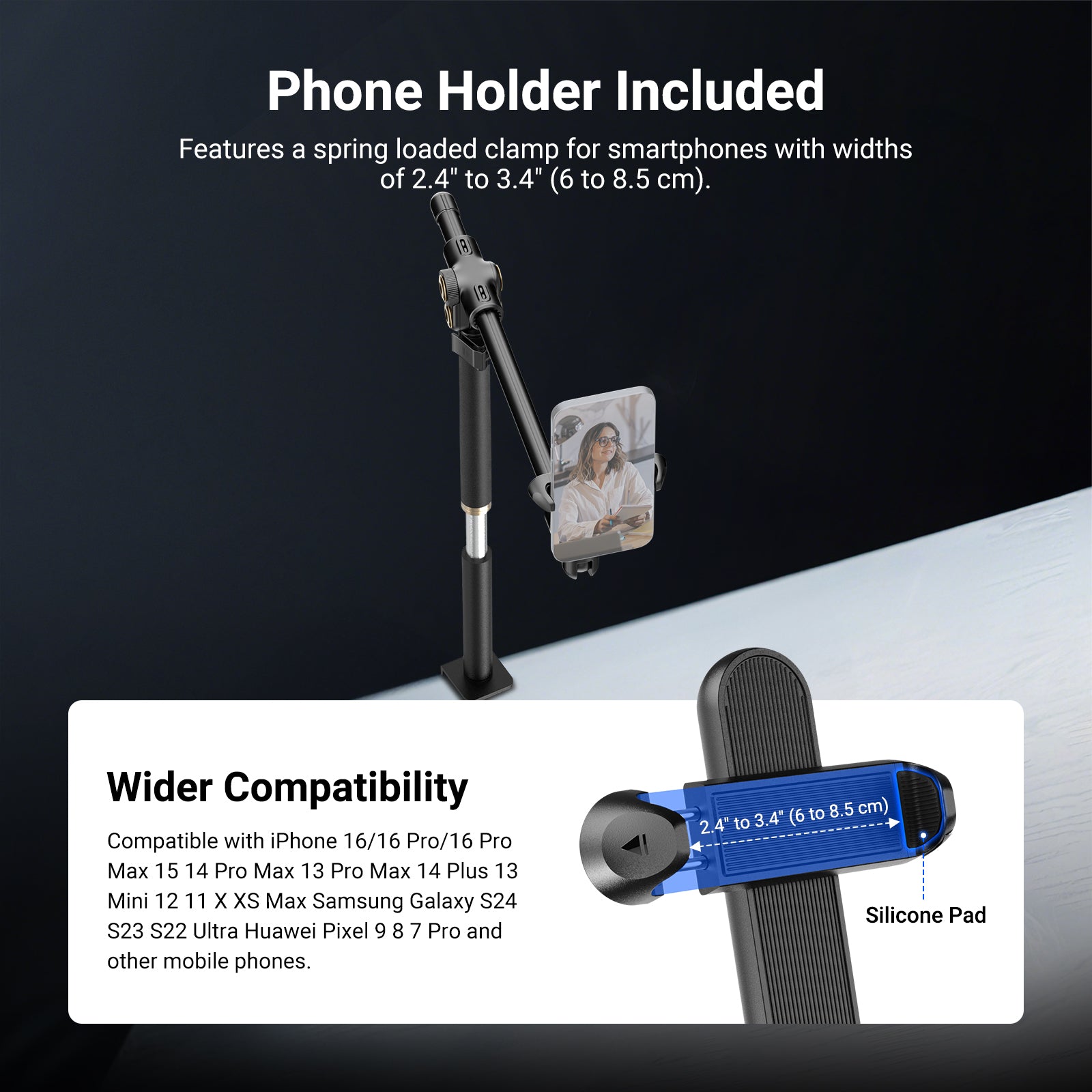 NEEWER BASICS ST013 Overhead Phone Mount Holder Stand