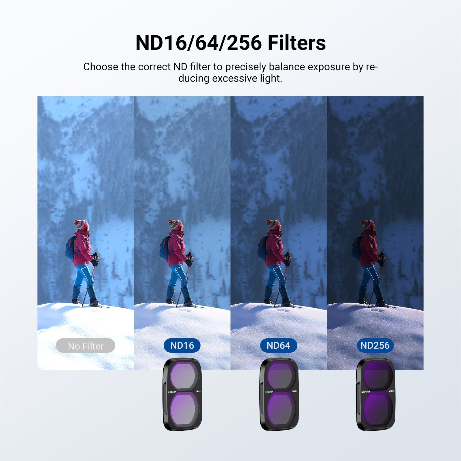 NEEWER CPL+ND Filter Set Compatible with DJI Osmo Pocket 4P