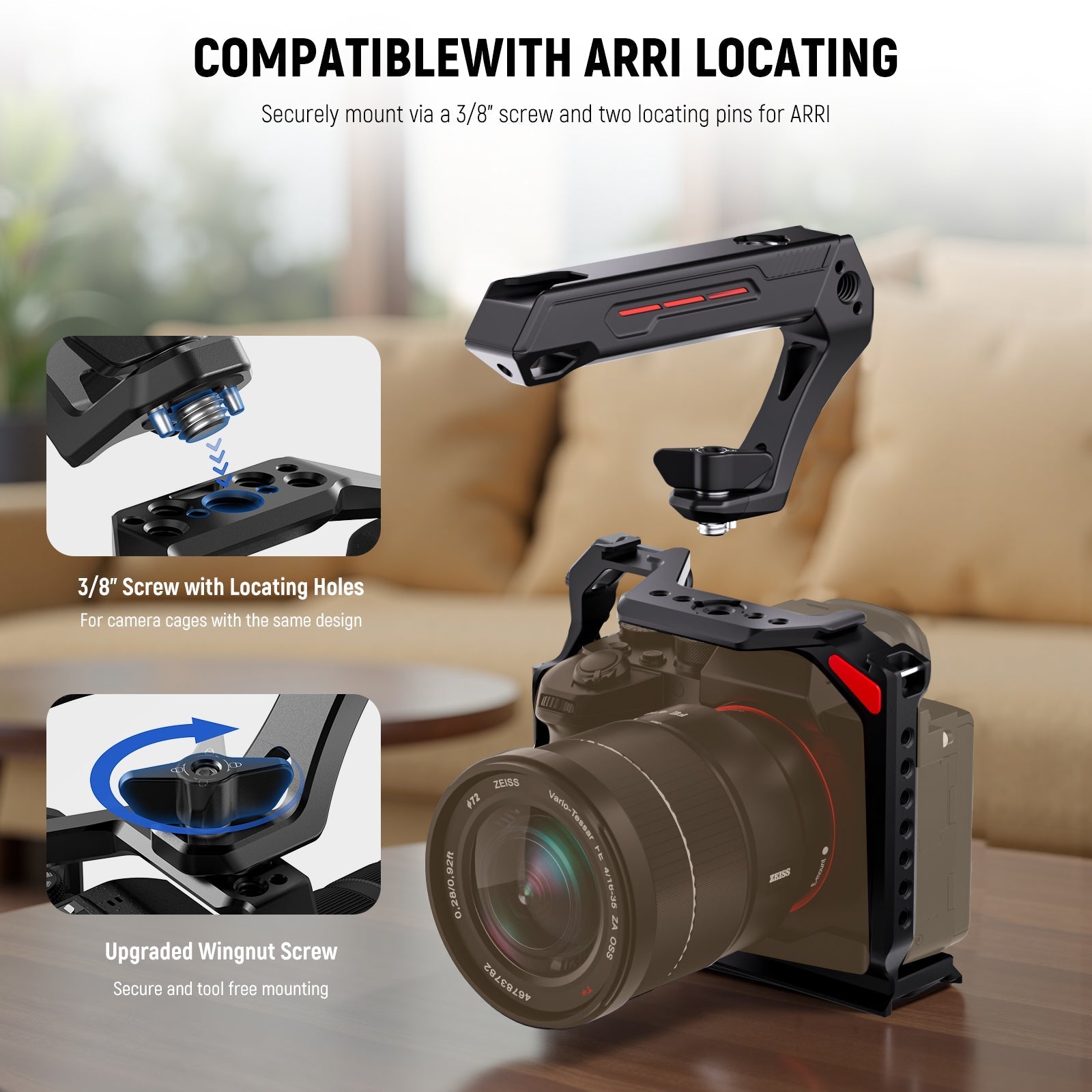 NEEWER BASICS CA142 Lightweight Camera Top Handle