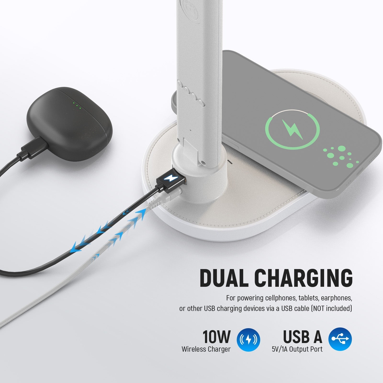 NEEWER ENTRY LEVEL VERSION N20 LED Desktop Lamp with Wireless Charger