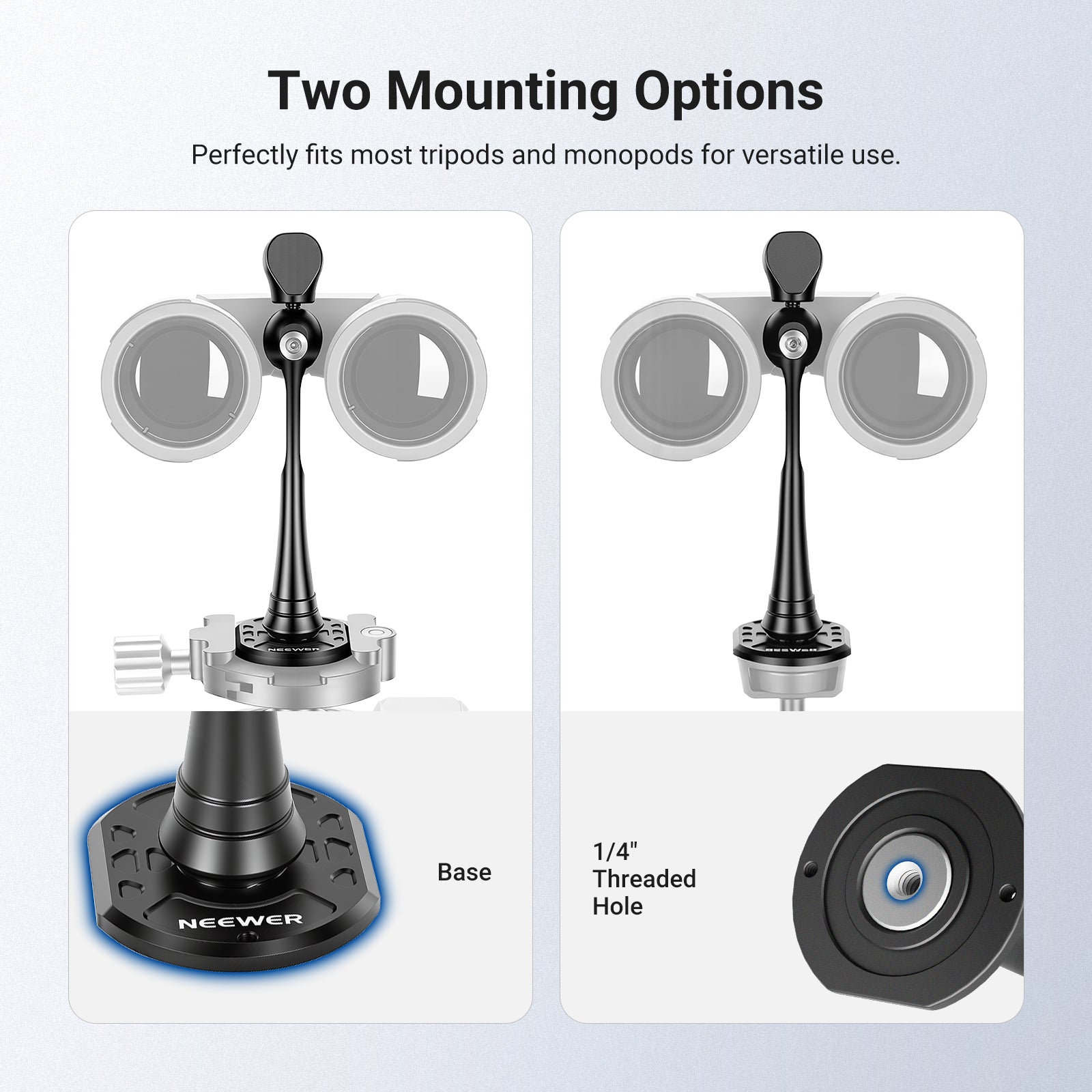 NEEWER ST-T05 Quick Release Binocular Tripod Adapter