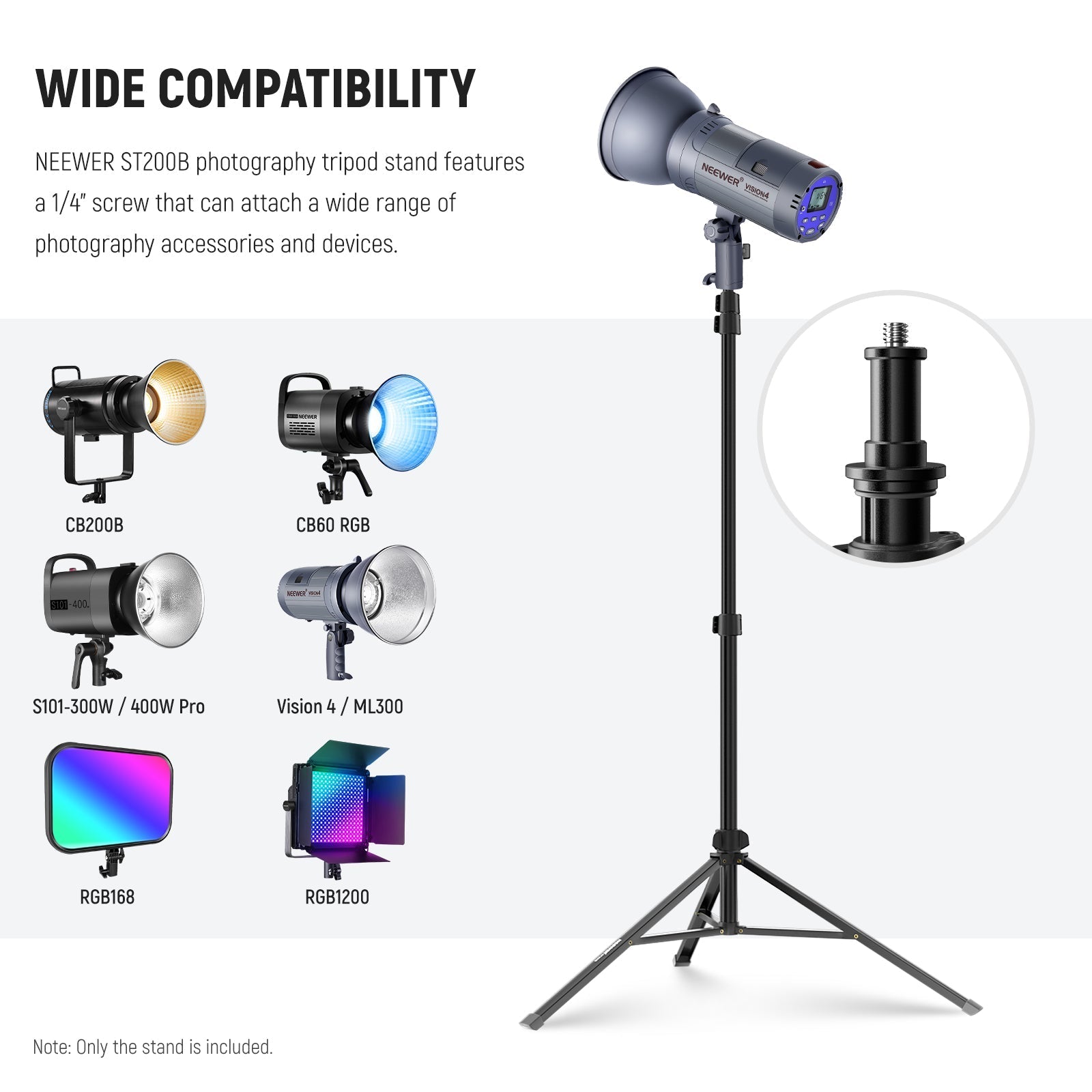 NEEWER ST200B 200cm Photography Light Stand