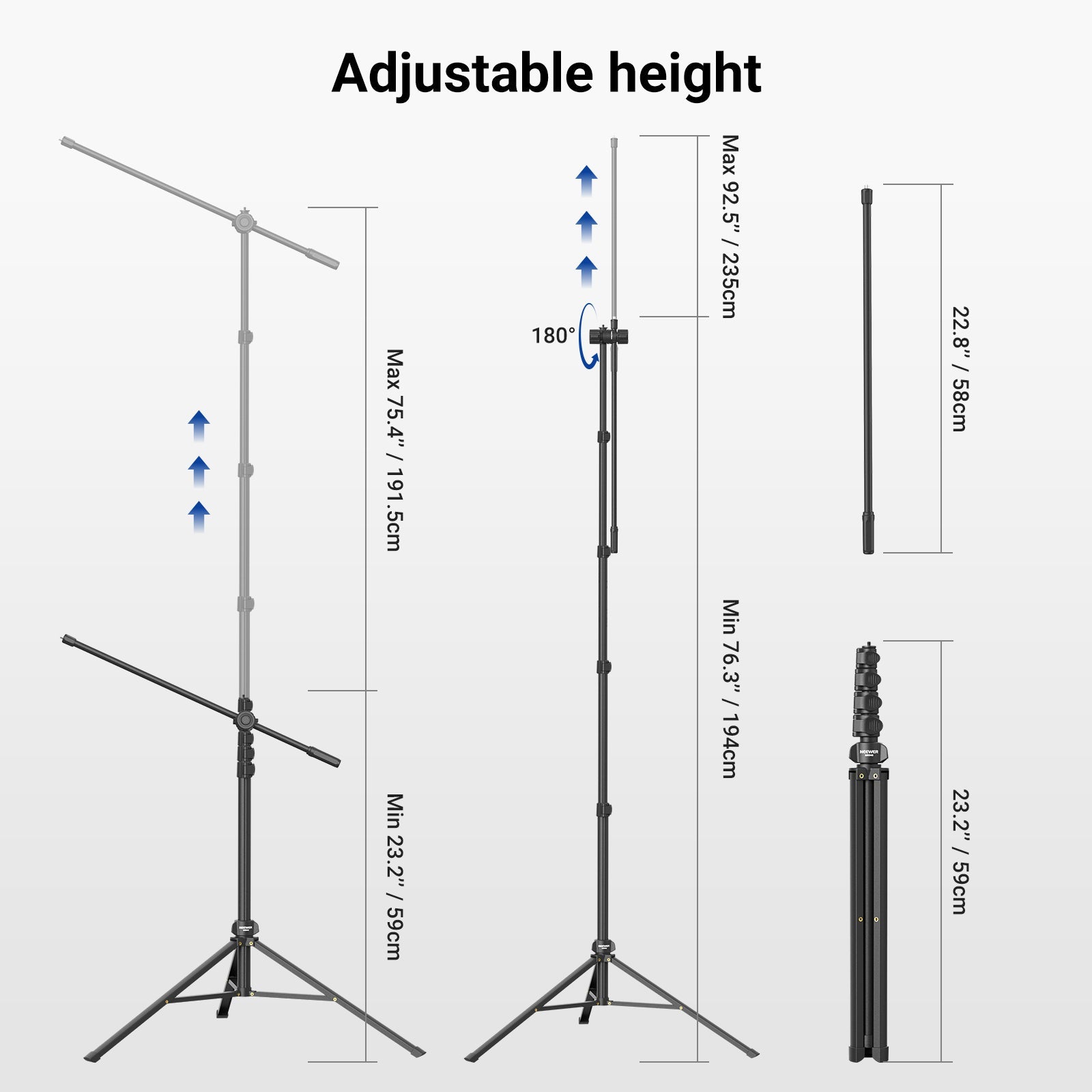 NEEWER MS046 Mic Stand Floor