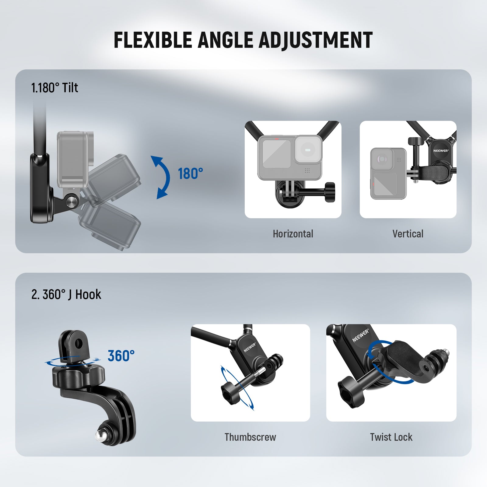 NEEWER GP39 Magnetic Action Camera Neck Mount