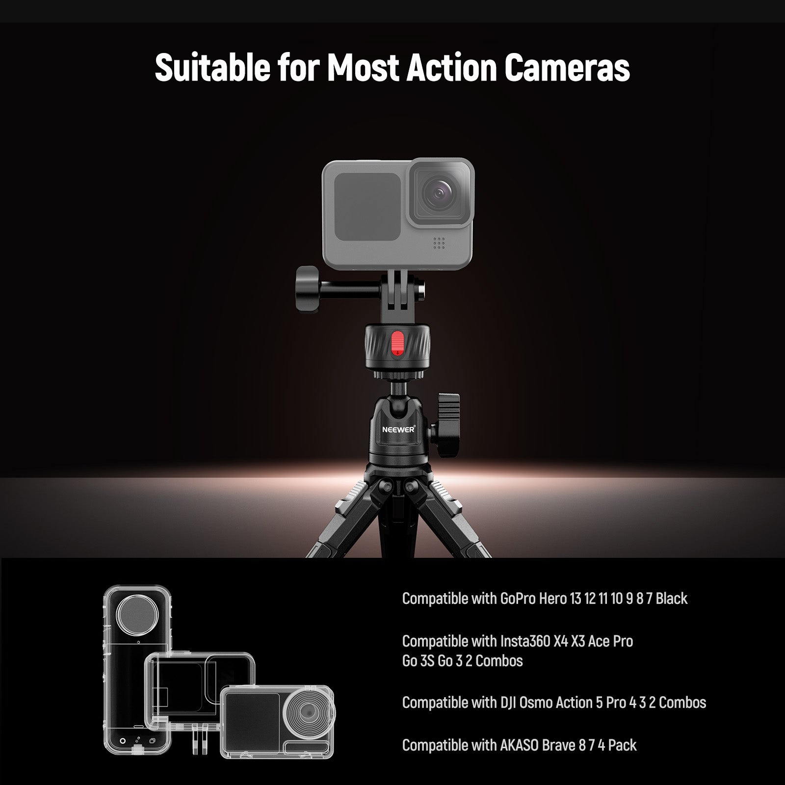 NEEWER GP-24 4 In 1 Action Camera Mount Kit