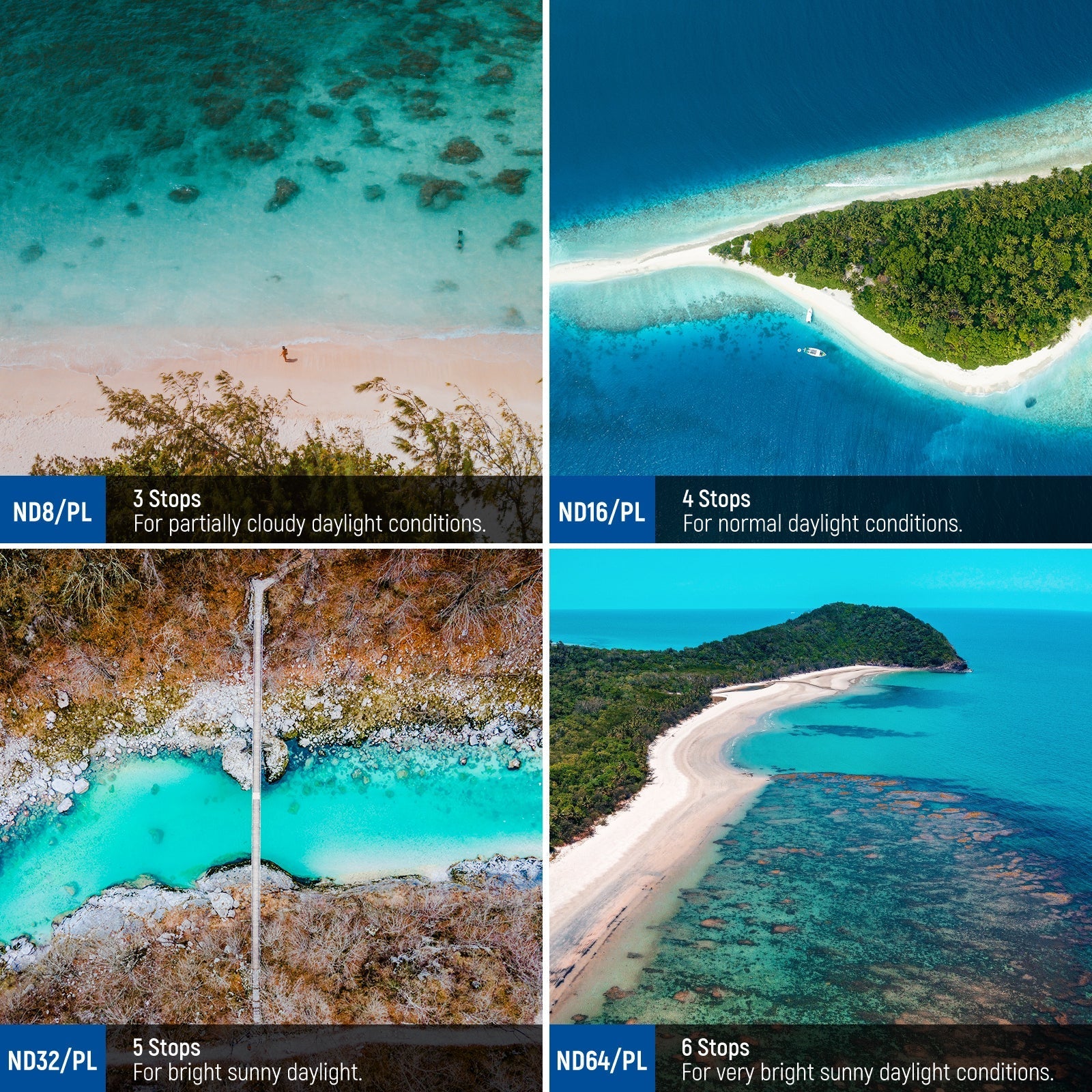 NEEWER FL-A32 6-Pack ND/PL Filter Set for DJI Mini 4 Pro