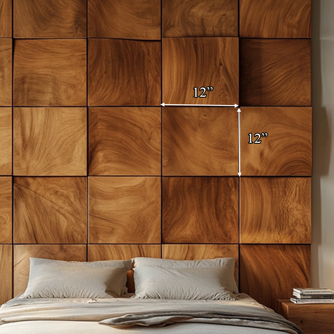 Wood Headboard Panels Solid Wood Wall Decor Bed Room