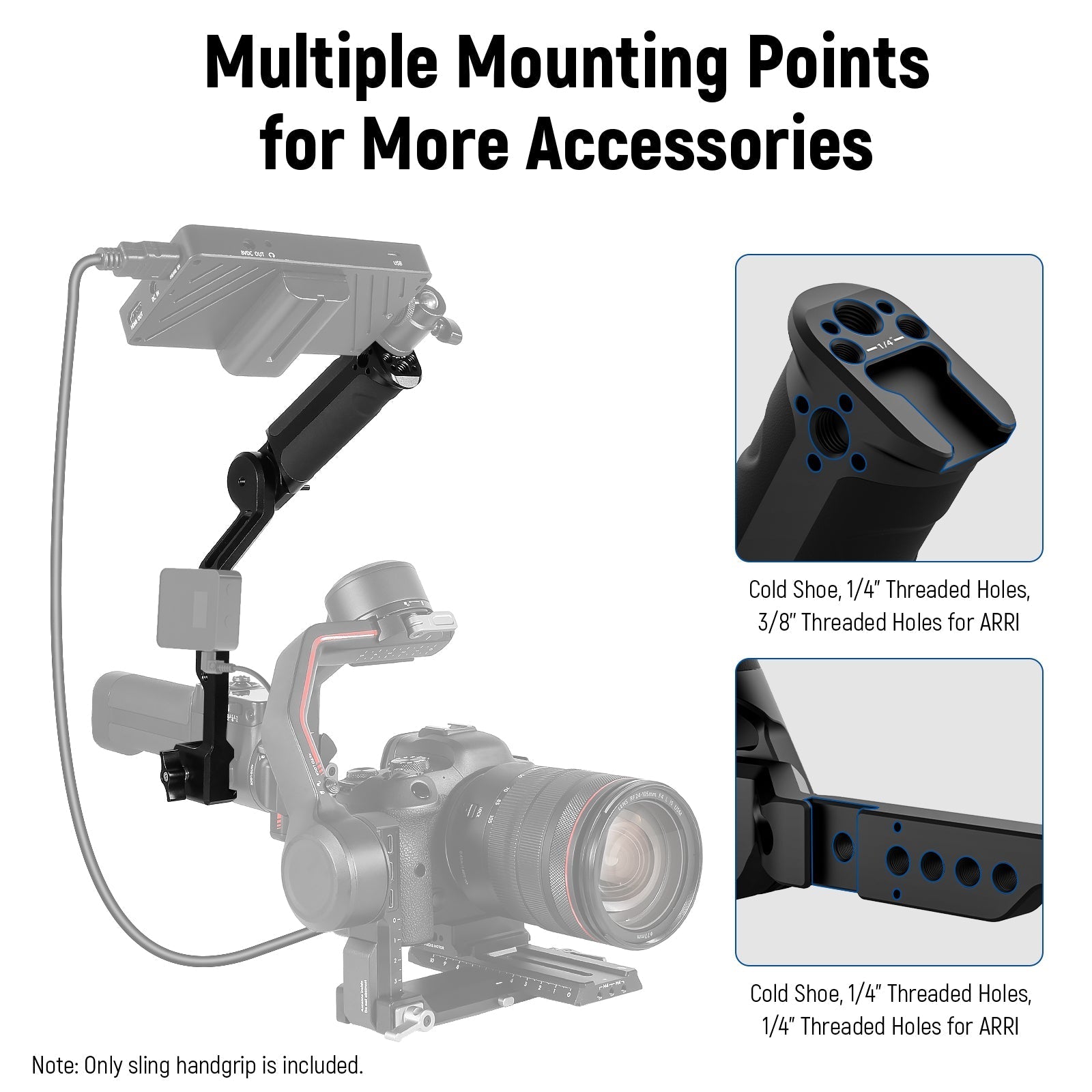 NEEWER ST49 Gimbal Sling Handgrip for DJI Ronin RS4 RS3 Mini RS 3 Pro RS 2 RSC 2