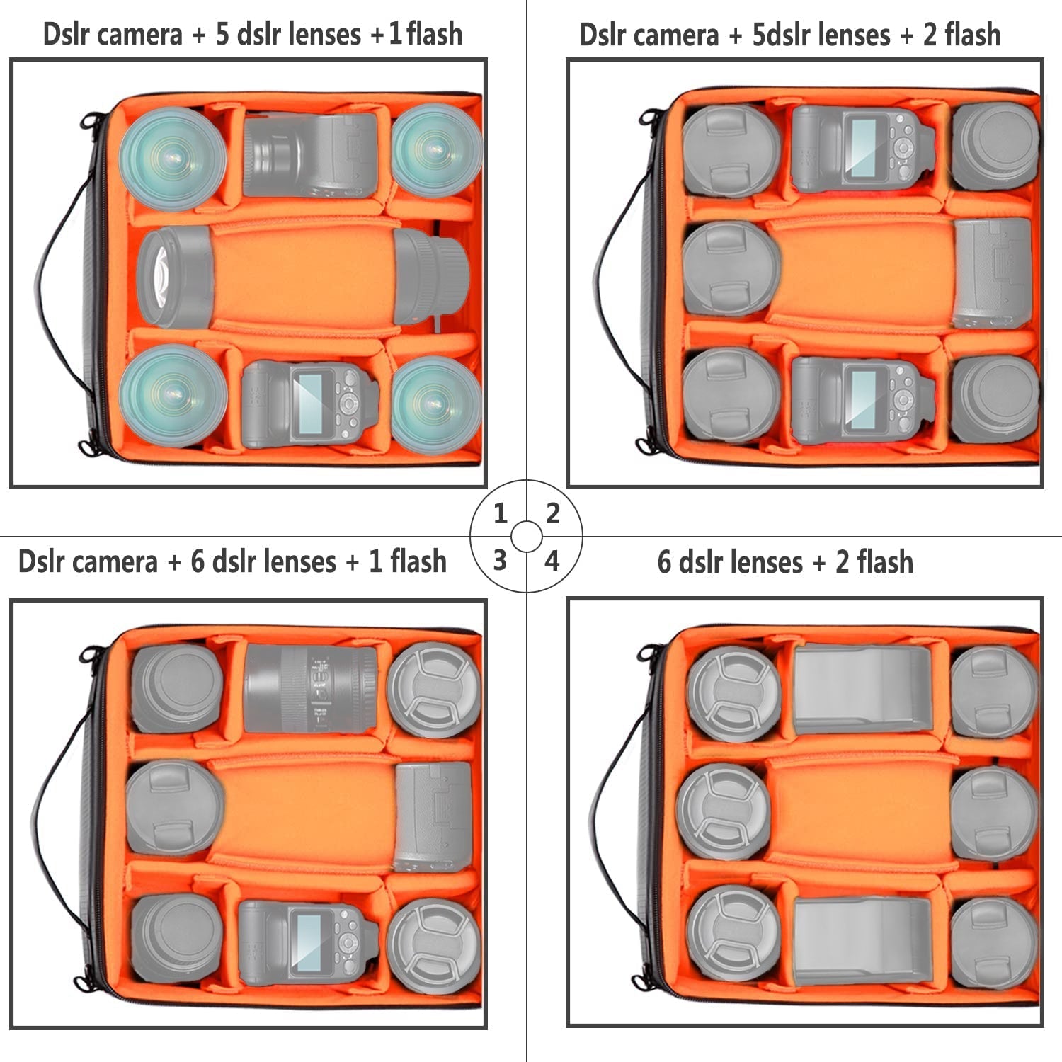 NEEWER 11.02"×6.29"× 11.02" Camera Carrying Case