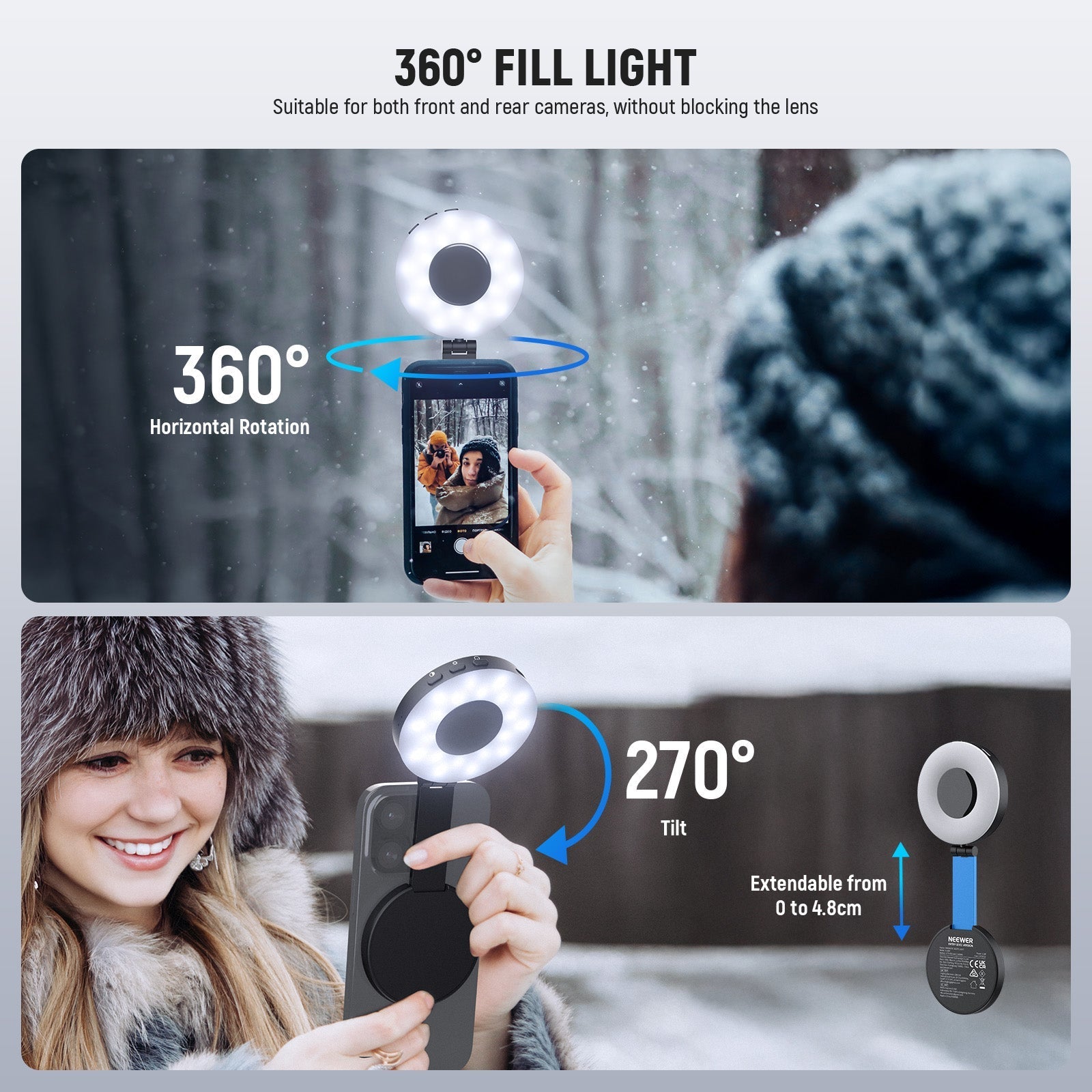 NEEWER ENTRY LEVEL VERSION NL40R Magnetic Selfie Light