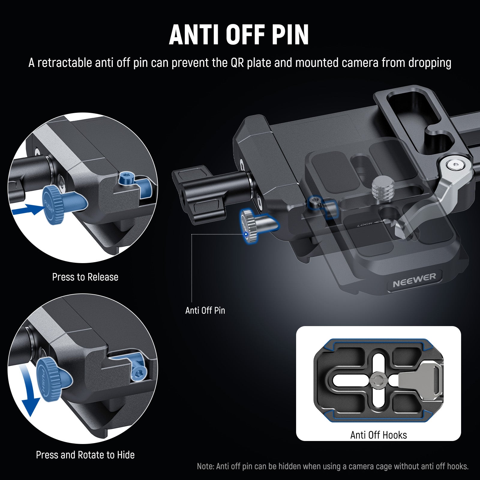 NEEWER PS015 Pro Foldable V Mount Battery Plate