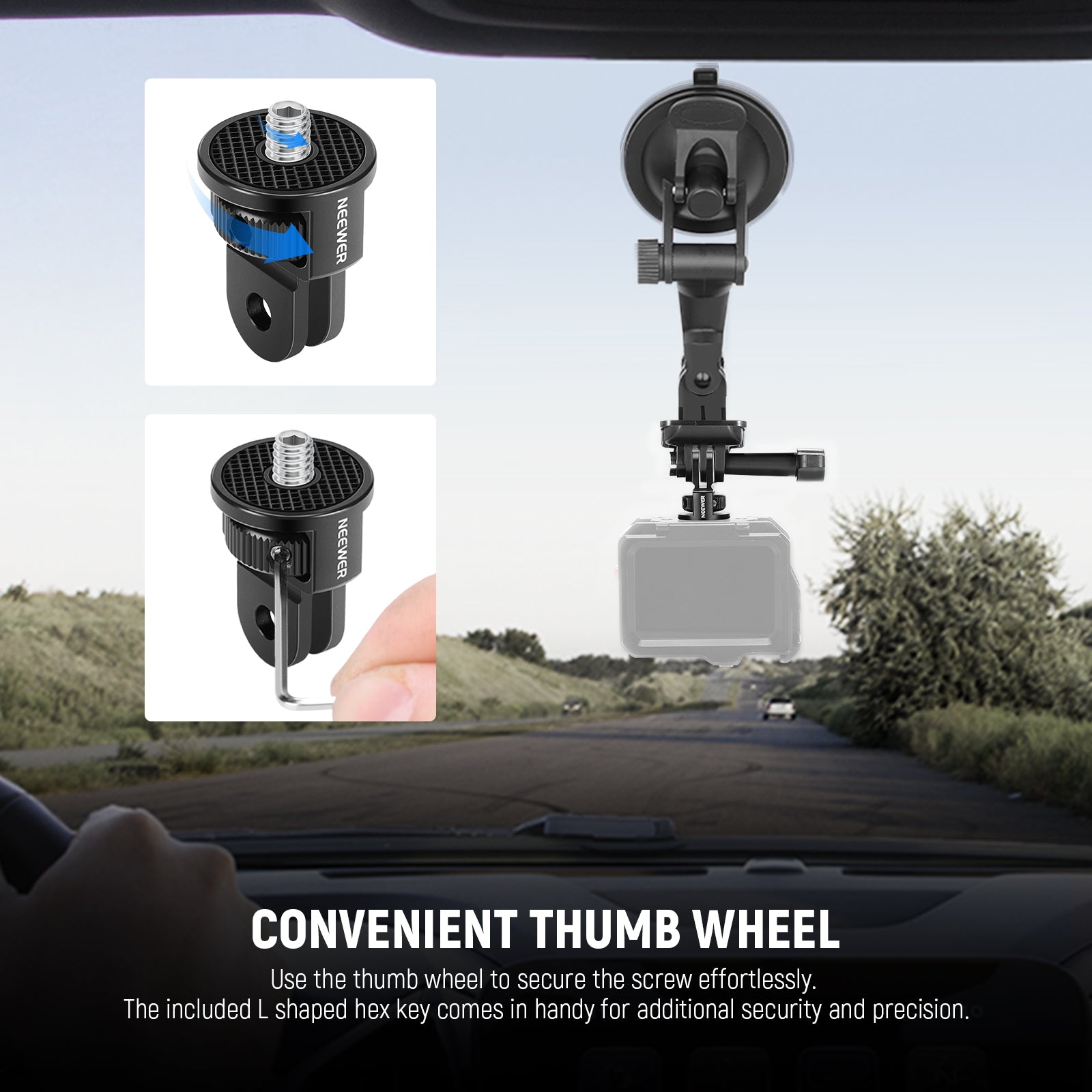 NEEWER GP-7 Action Camera Mount Adapter For GoPro