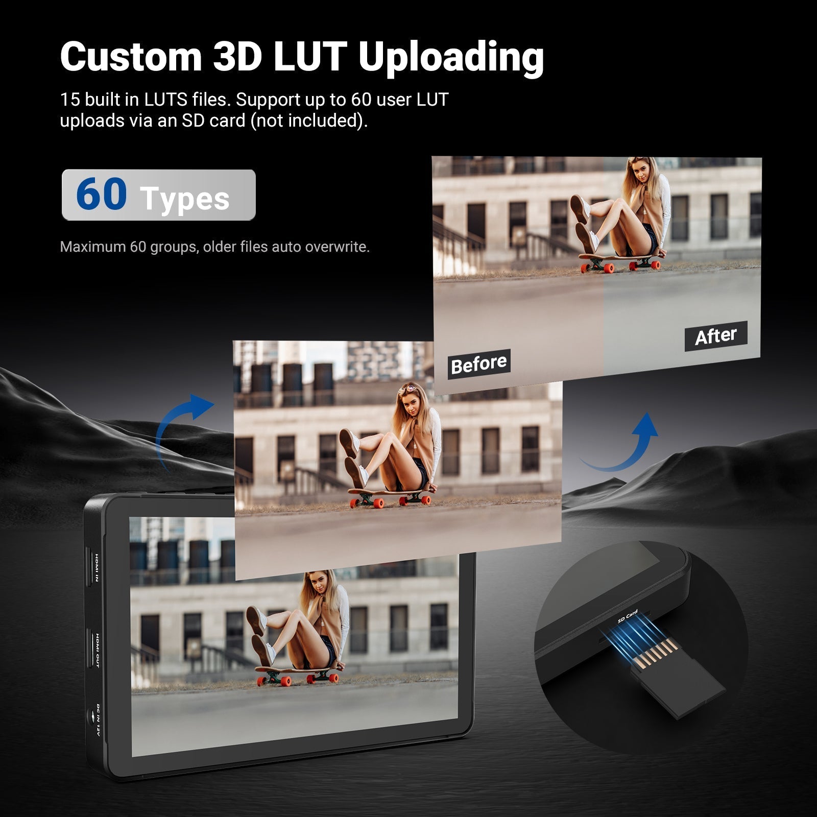 NEEWER F700U OLED 7" Camera Touch Screen Monitor