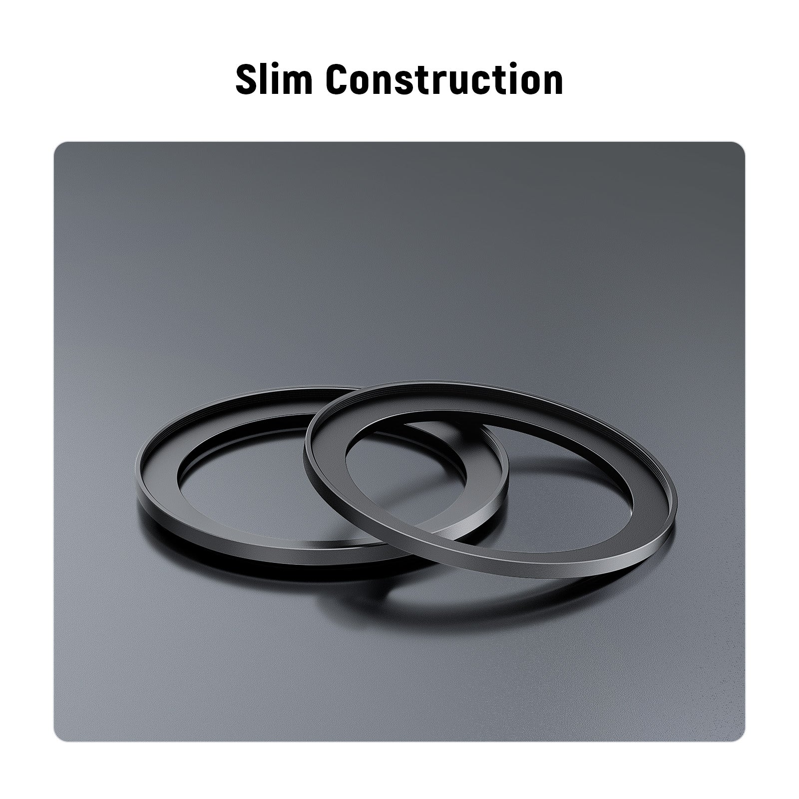 NEEWER 2 Pack Ultra Slim Aluminum Alloy Step Up Ring Adapter