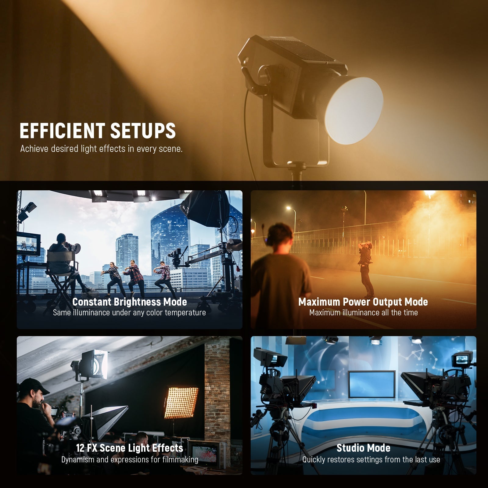 NEEWER AS600B 600W Output Bi-Color COB LED Video Light