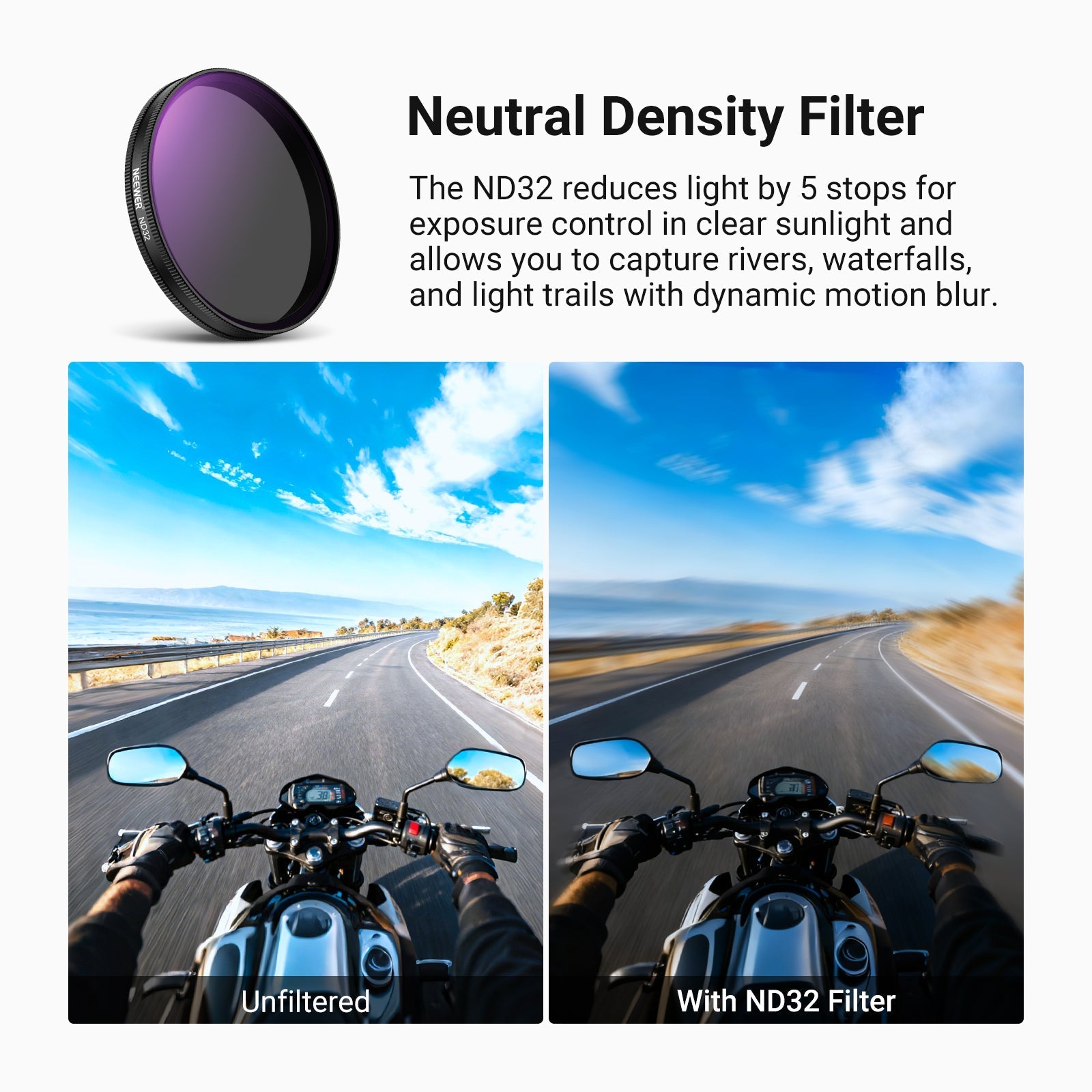 NEEWER Filter Set Compatible with DJI Osmo Action 6