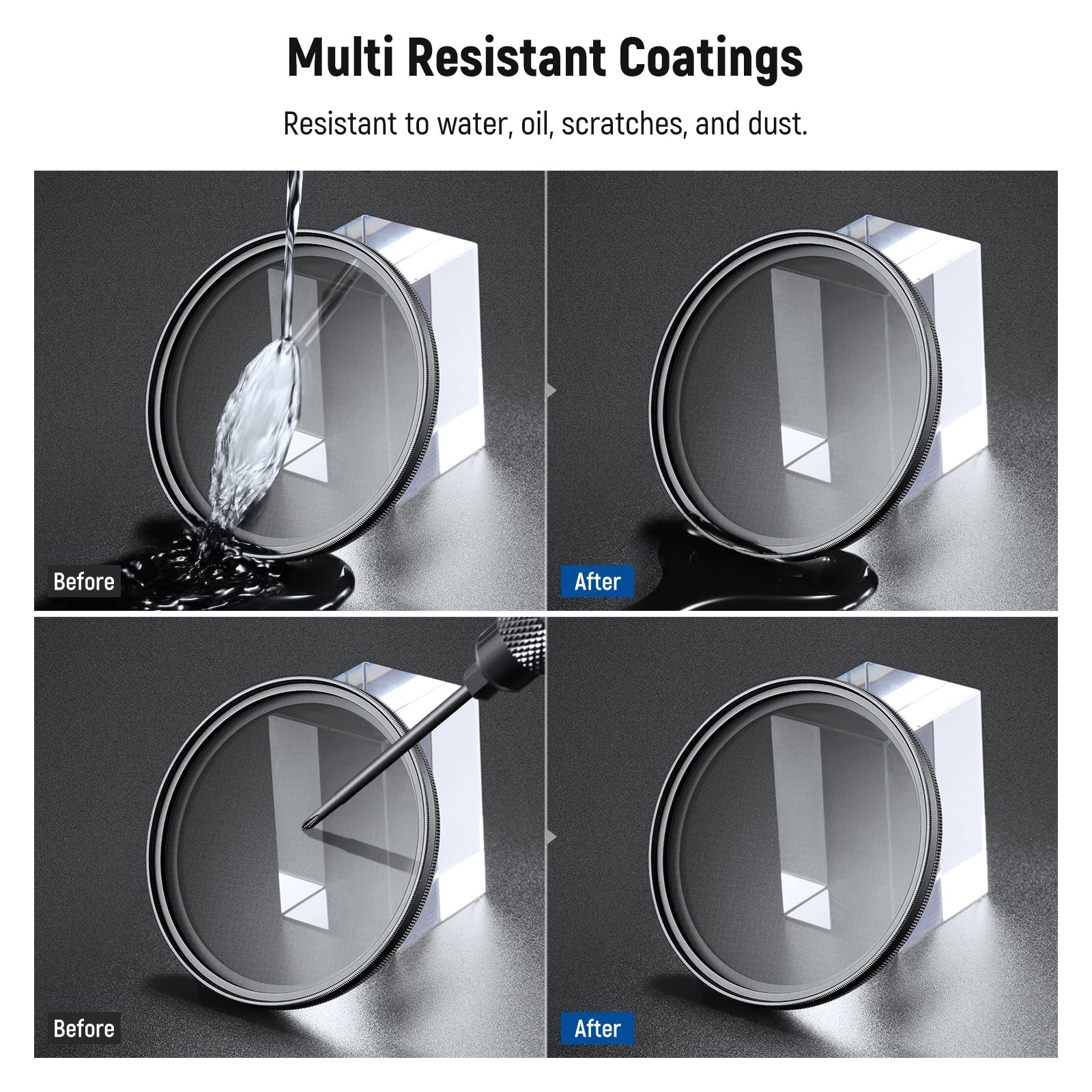 NEEWER Adjustable Star Filter 4/8 Point