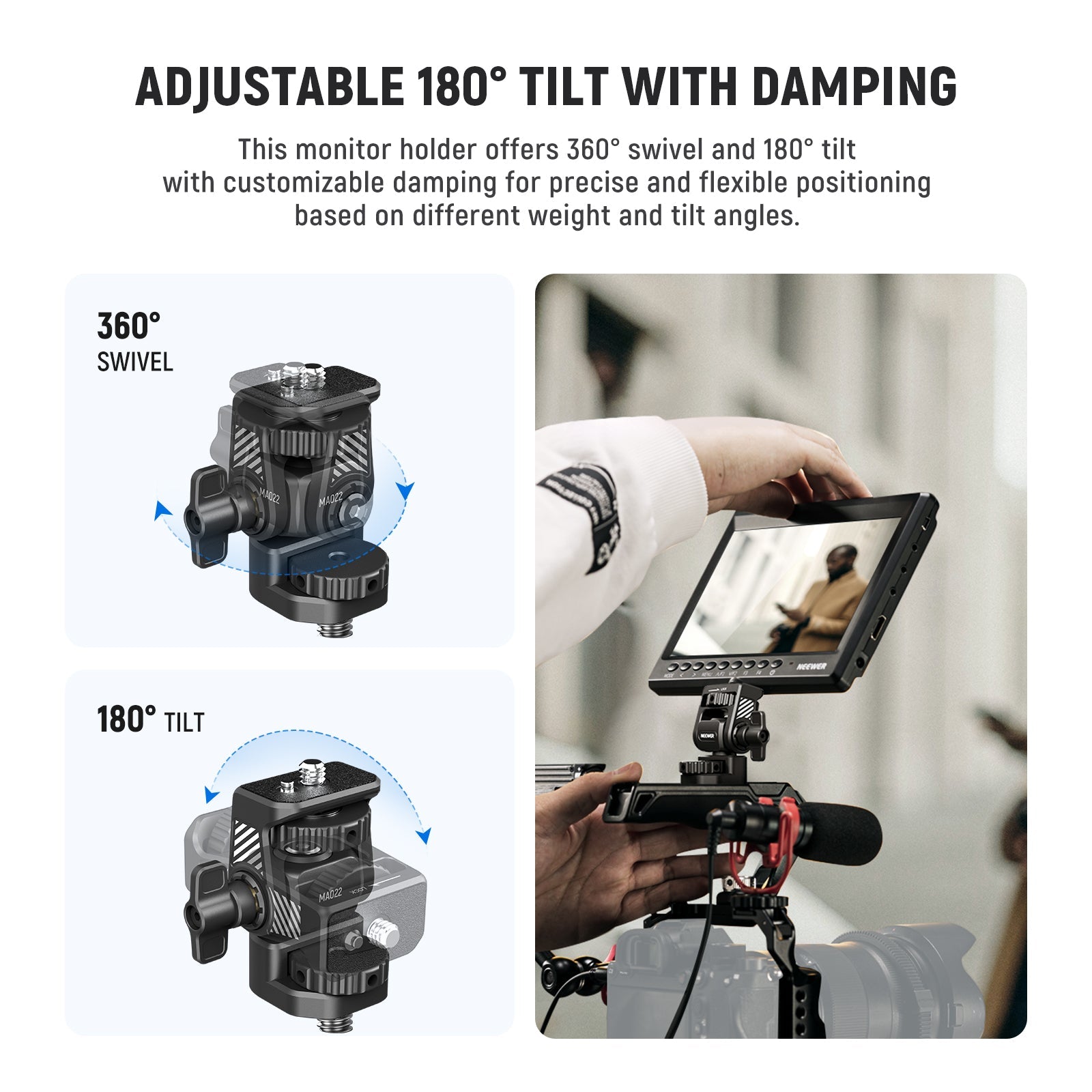 NEEWER MA022 Camera Field Monitor Mount Holder Bracket