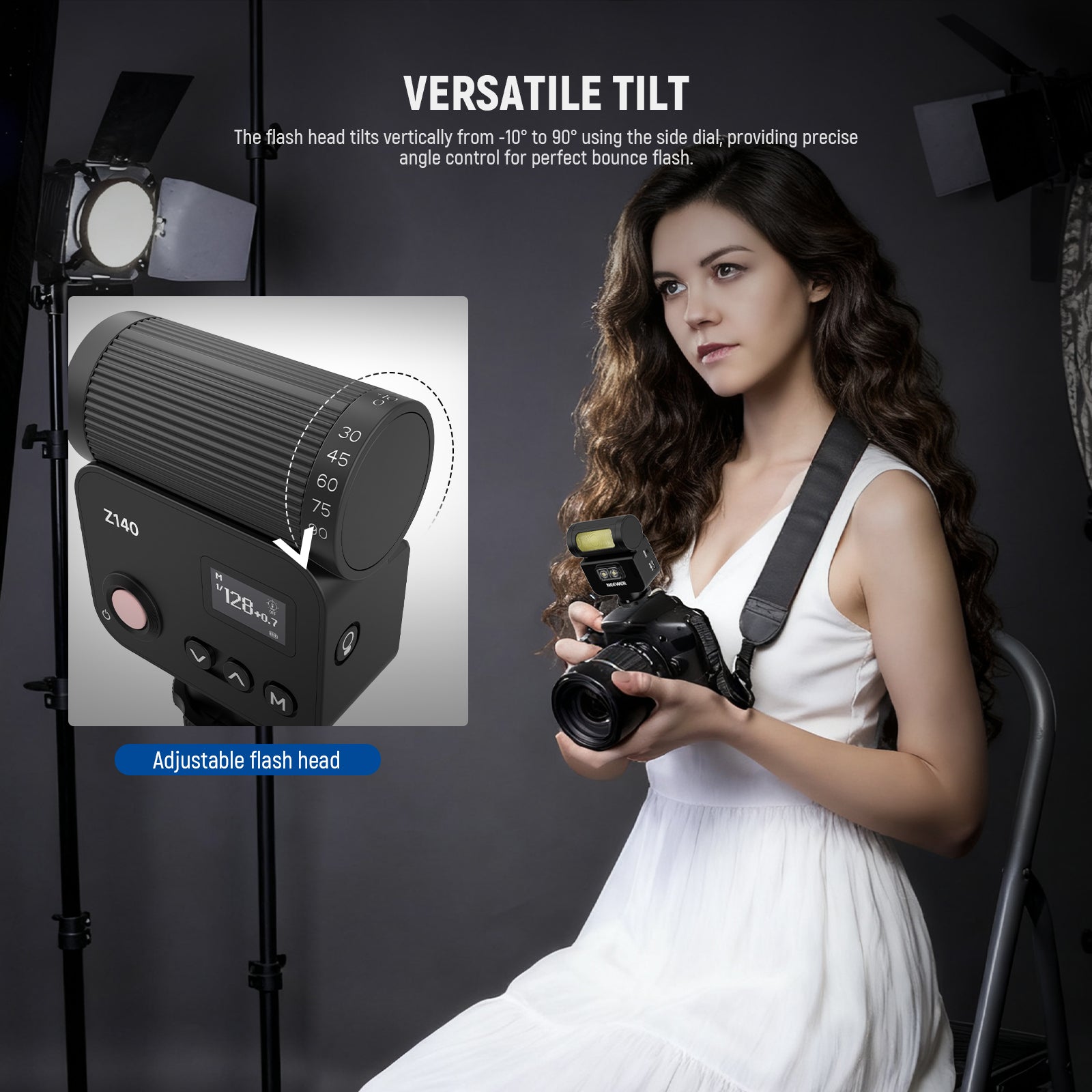 NEEWER Z140 16Ws Mini Camera Flash Light