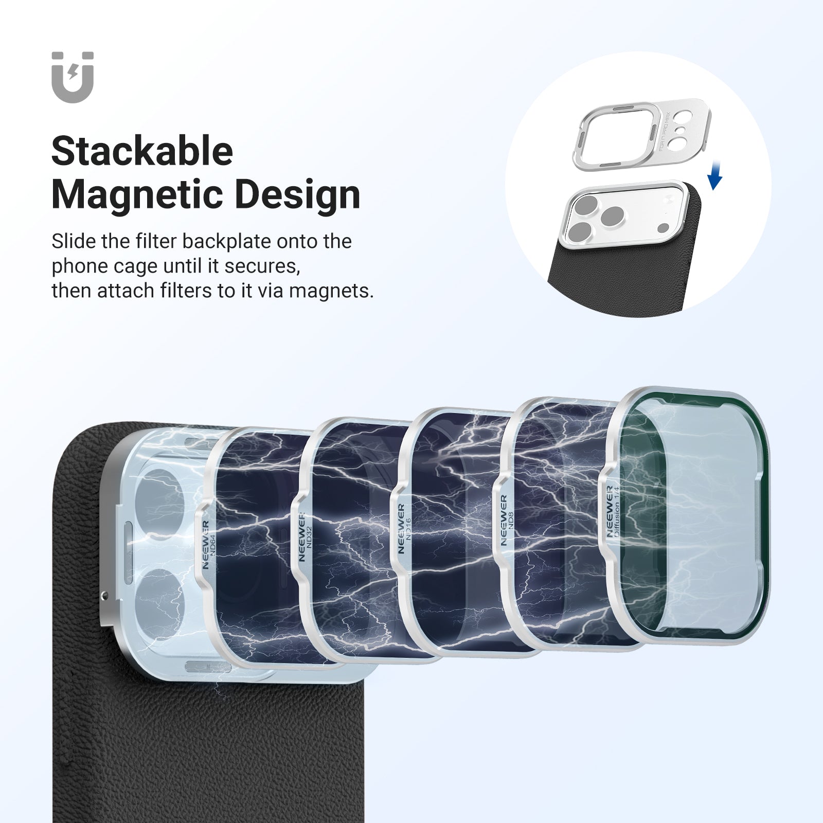 NEEWER ND Filter Set for iPhone 17 Pro/Pro Max Phone Case